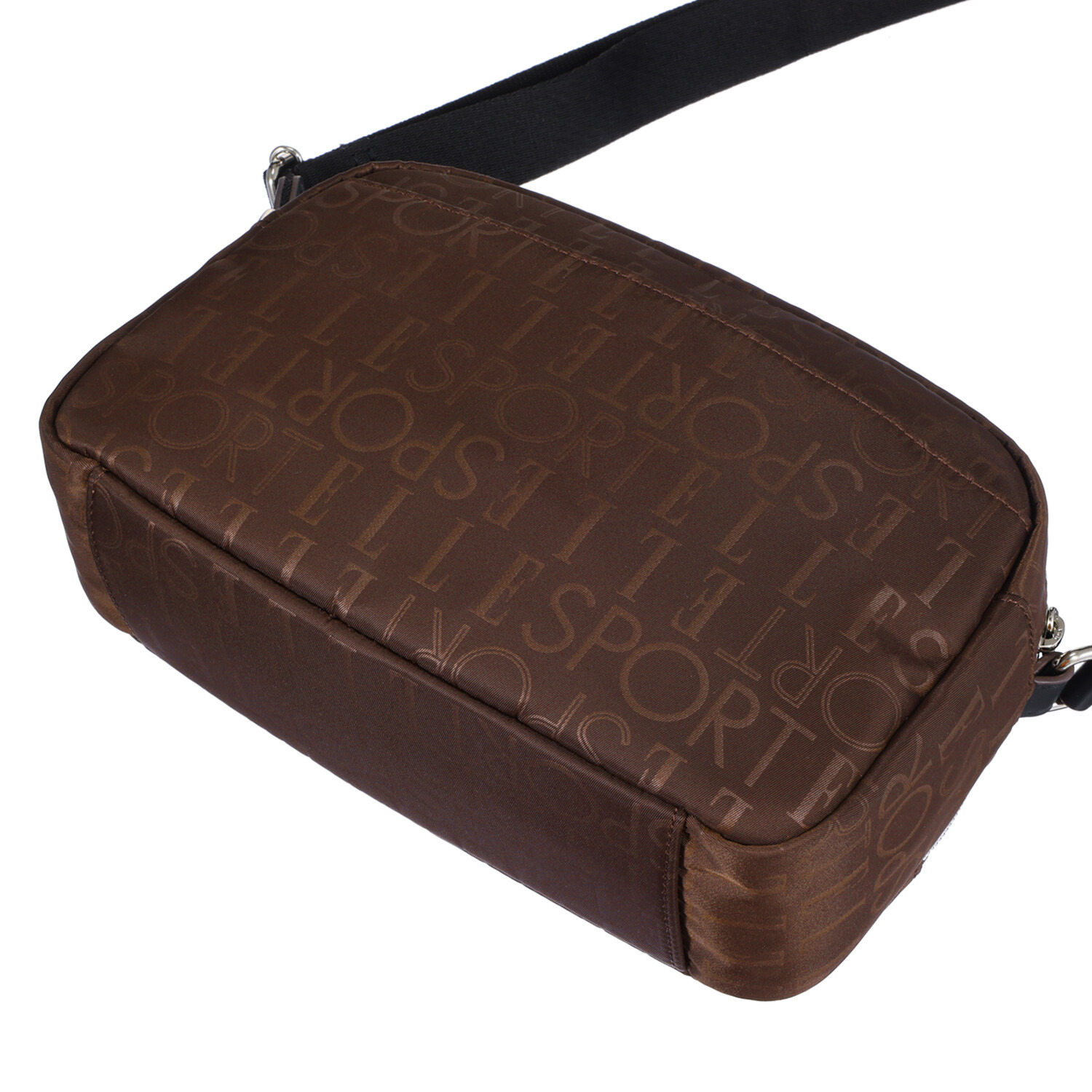 ＥＬＬＥ　ＳＰＯＲＴ 軽量　はっ水 ヒートエンボスナイロン ボックスショルダーバッグ