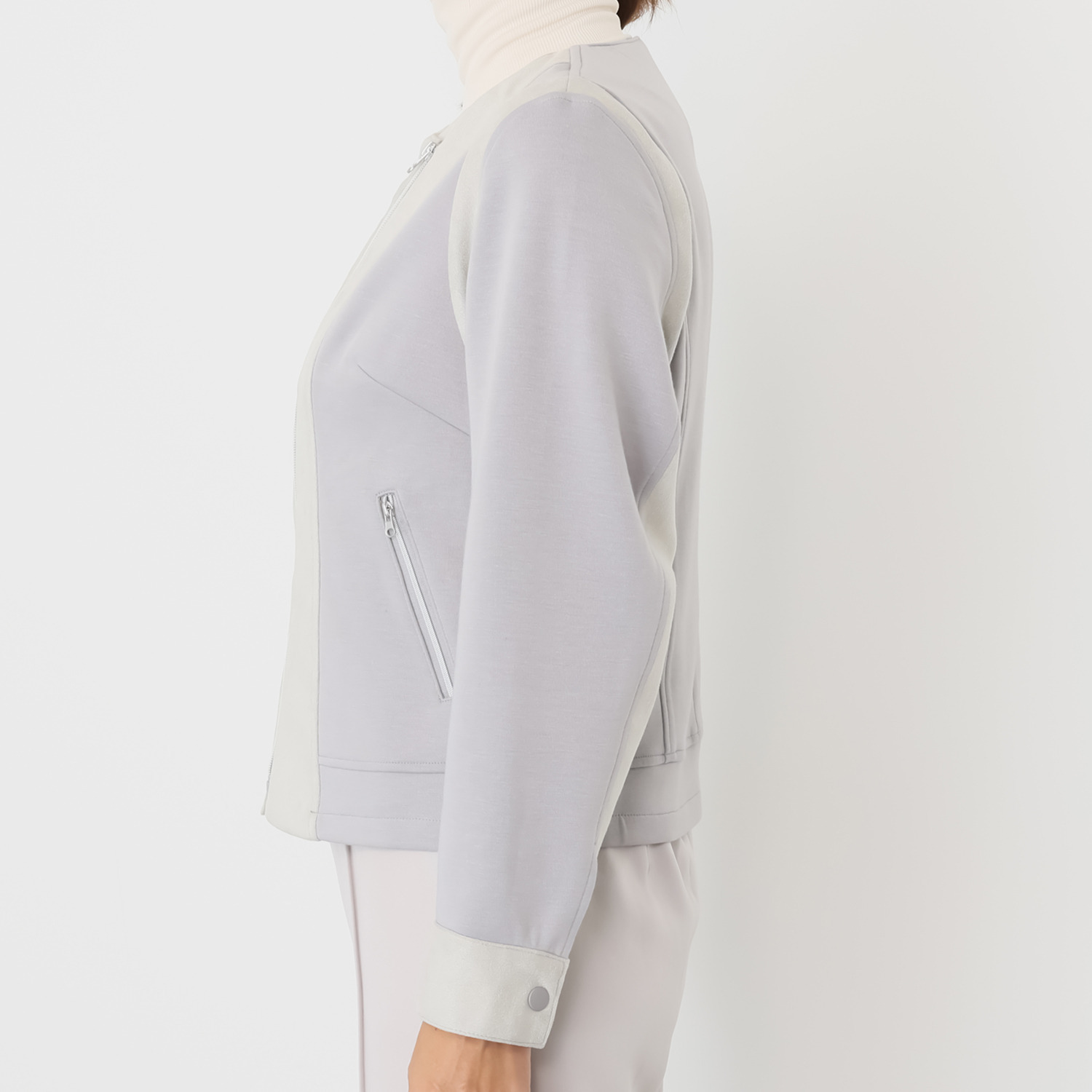 コースタルドライブ 異素材ドッキング ライダースジャケット