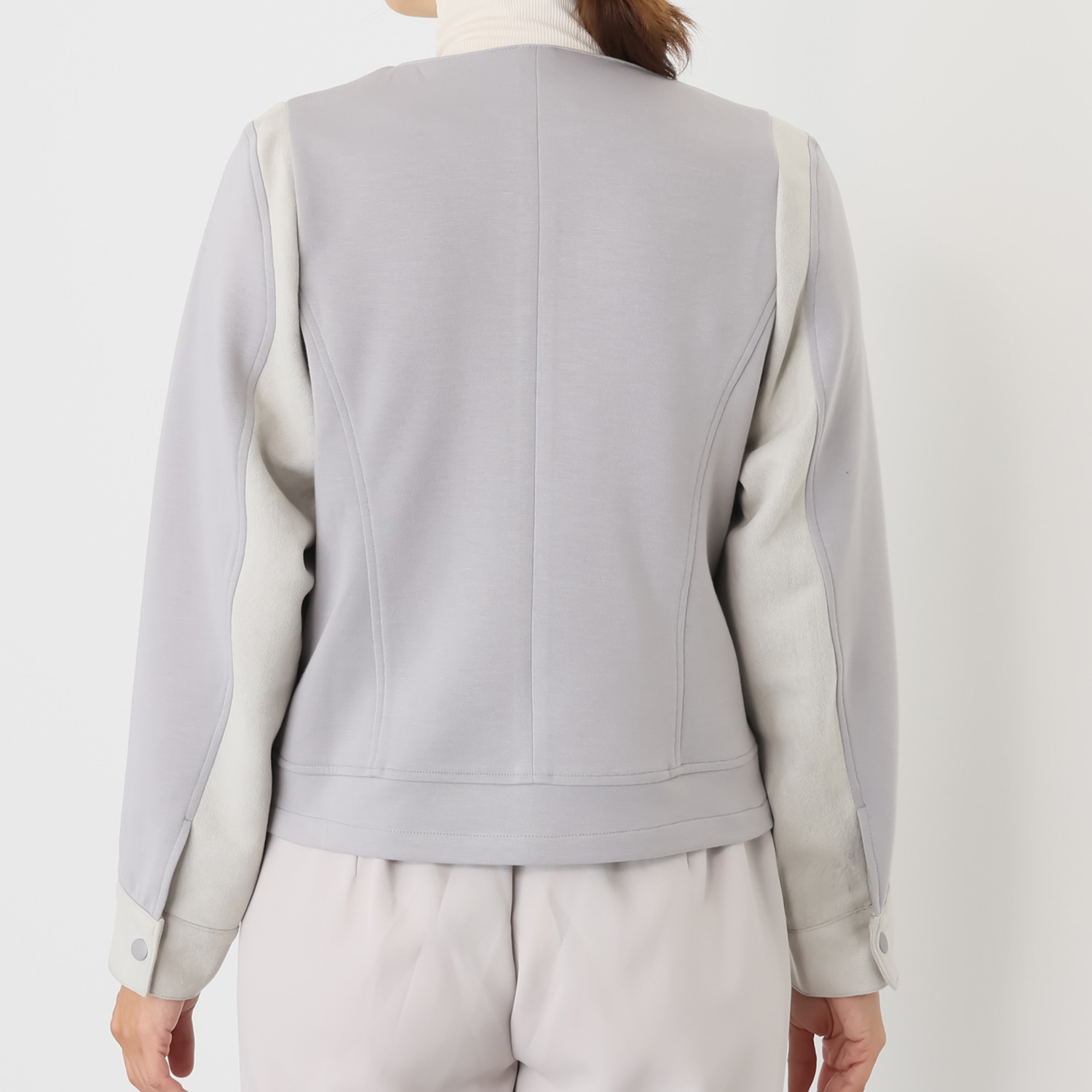 コースタルドライブ 異素材ドッキング ライダースジャケット