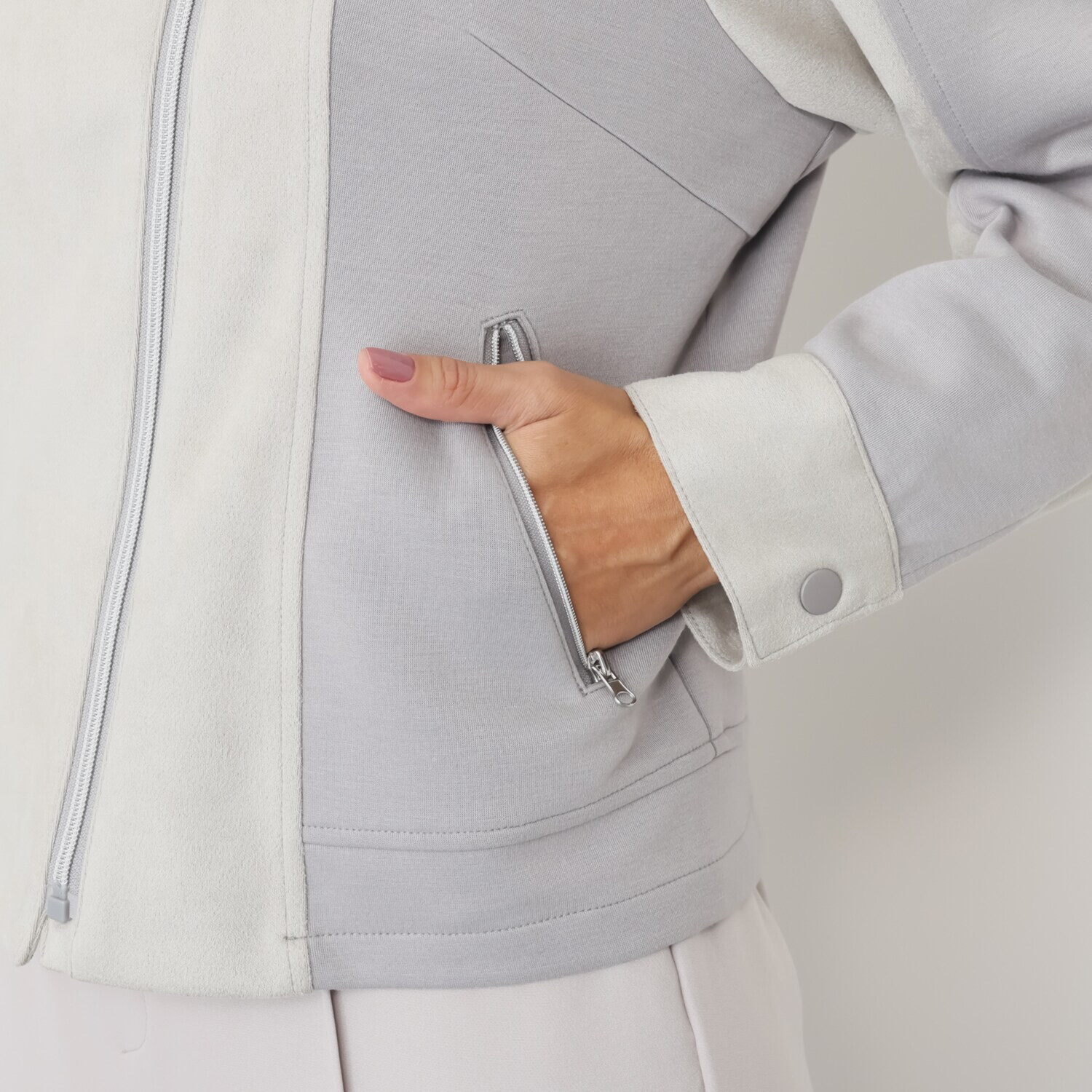 コースタルドライブ 異素材ドッキング ライダースジャケット