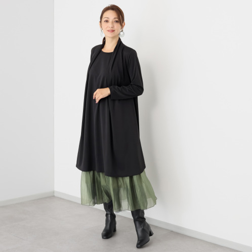 コースタルドライブ フェイクレイヤード イレヘム ワンピース コースタルドライブ フェイクレイヤード イレヘム ワンピース