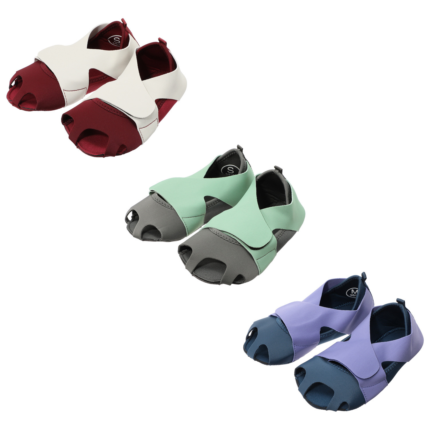 色・サイズが選べる！ 足裏＆足指の 意識を変える 新感覚のフットサポーター トゥーマジック２足セット