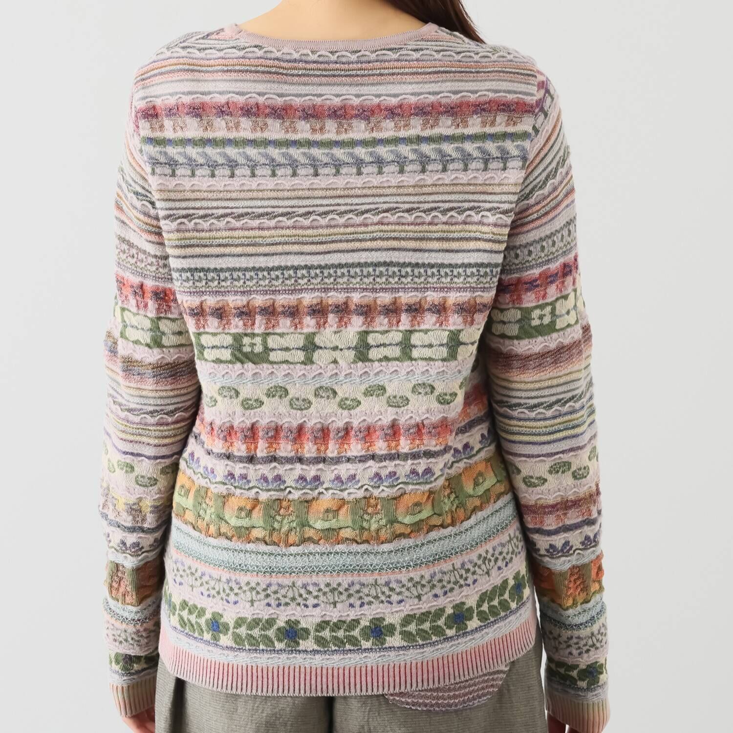 エム　アンド　キョウコ ジャガードニット プルオーバー