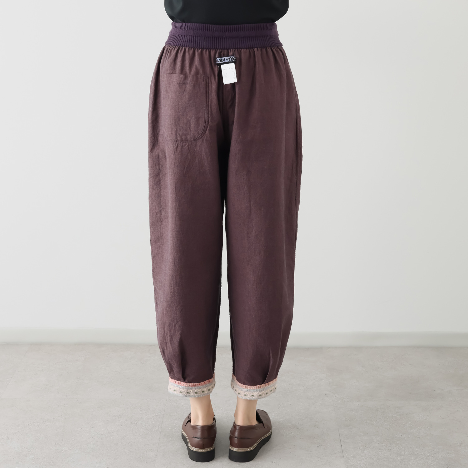 エム　アンド　キョウコ ジャガードアクセント リバーシブルパンツ