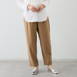 オトナノクラシ 楽ちん暖か ツイルパンツ