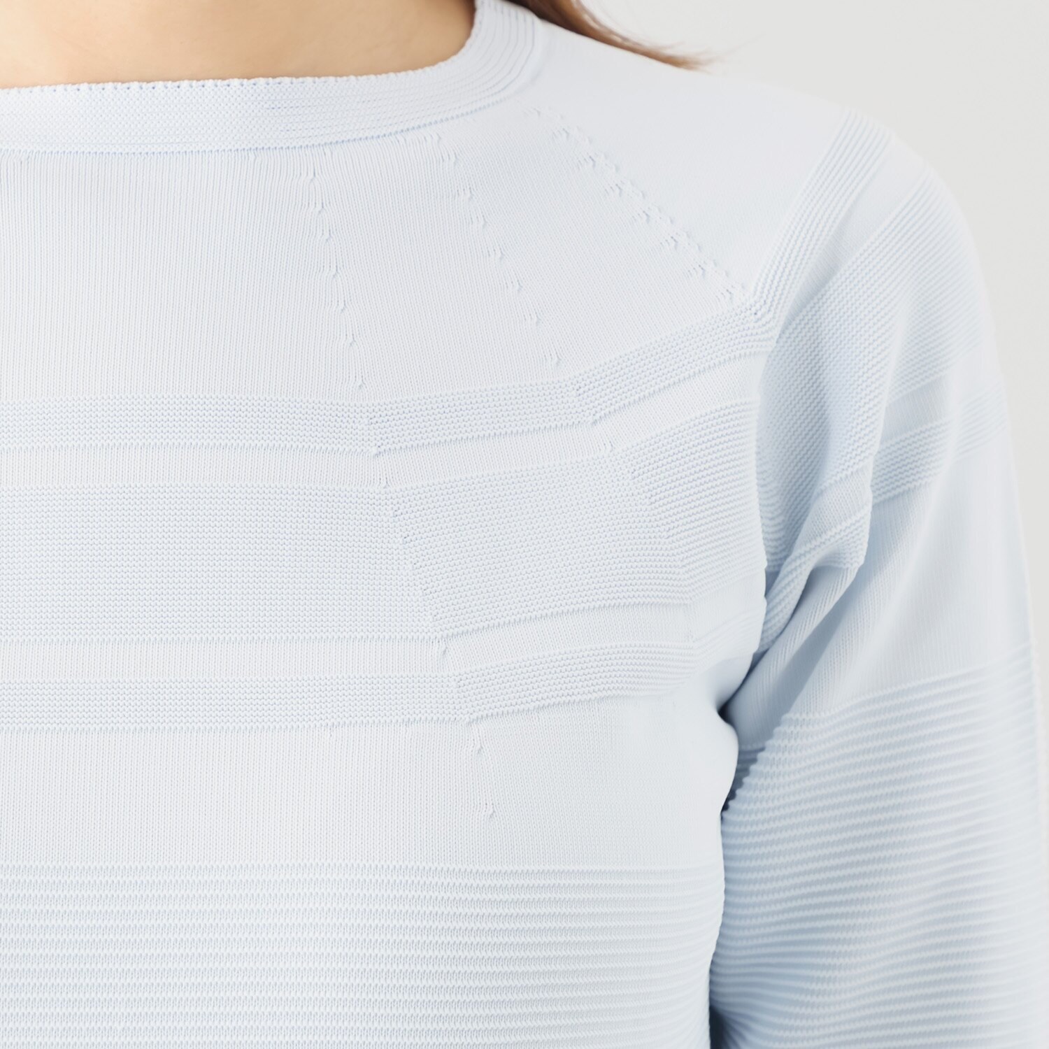 マルティジャーニ 日本製　匠の技 立体編 軽量ストレッチ コクーンワンピース