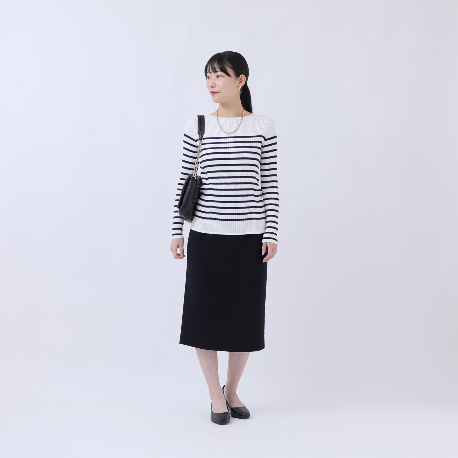 マルティジャーニ 日本製　匠の技 立体編 軽量ストレッチ スカート