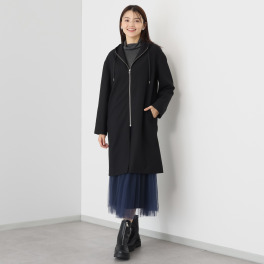 ミニマライズプラス 気軽に羽織って 上品な大人の スタイリッシュな ロングパーカー