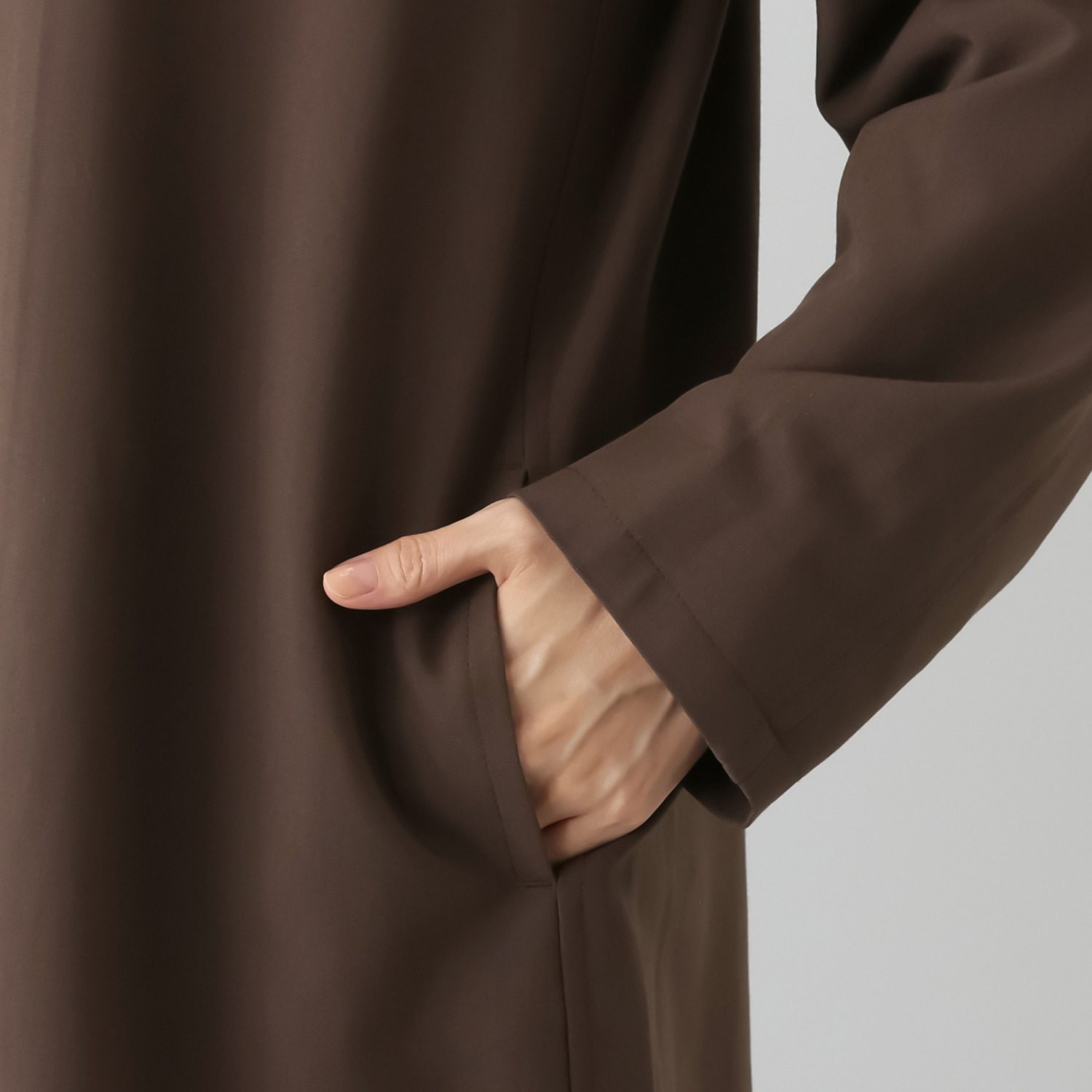 ミニマライズプラス 気軽に羽織って 上品な大人の スタイリッシュな ロングパーカー