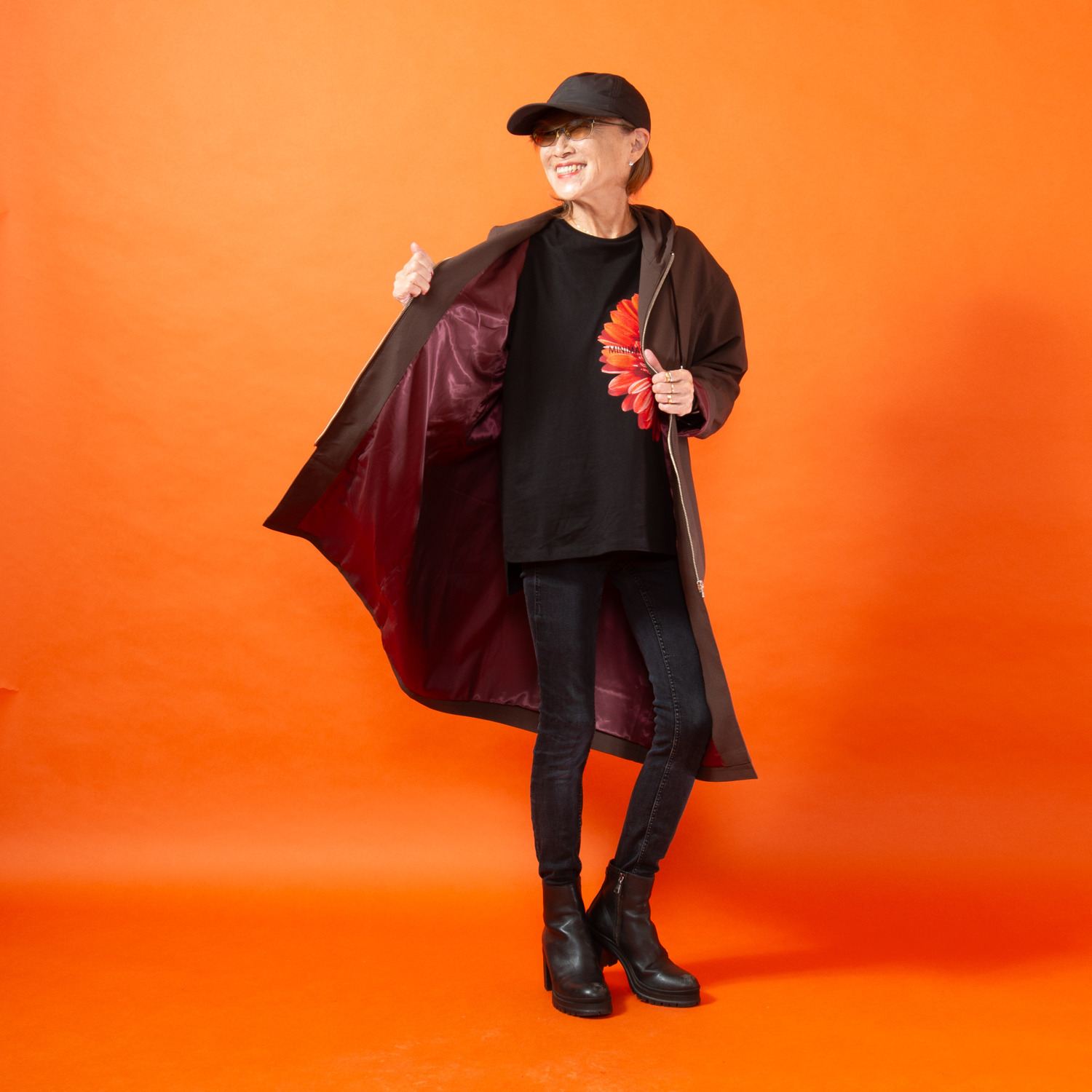 ミニマライズプラス 気軽に羽織って 上品な大人の スタイリッシュな ロングパーカー