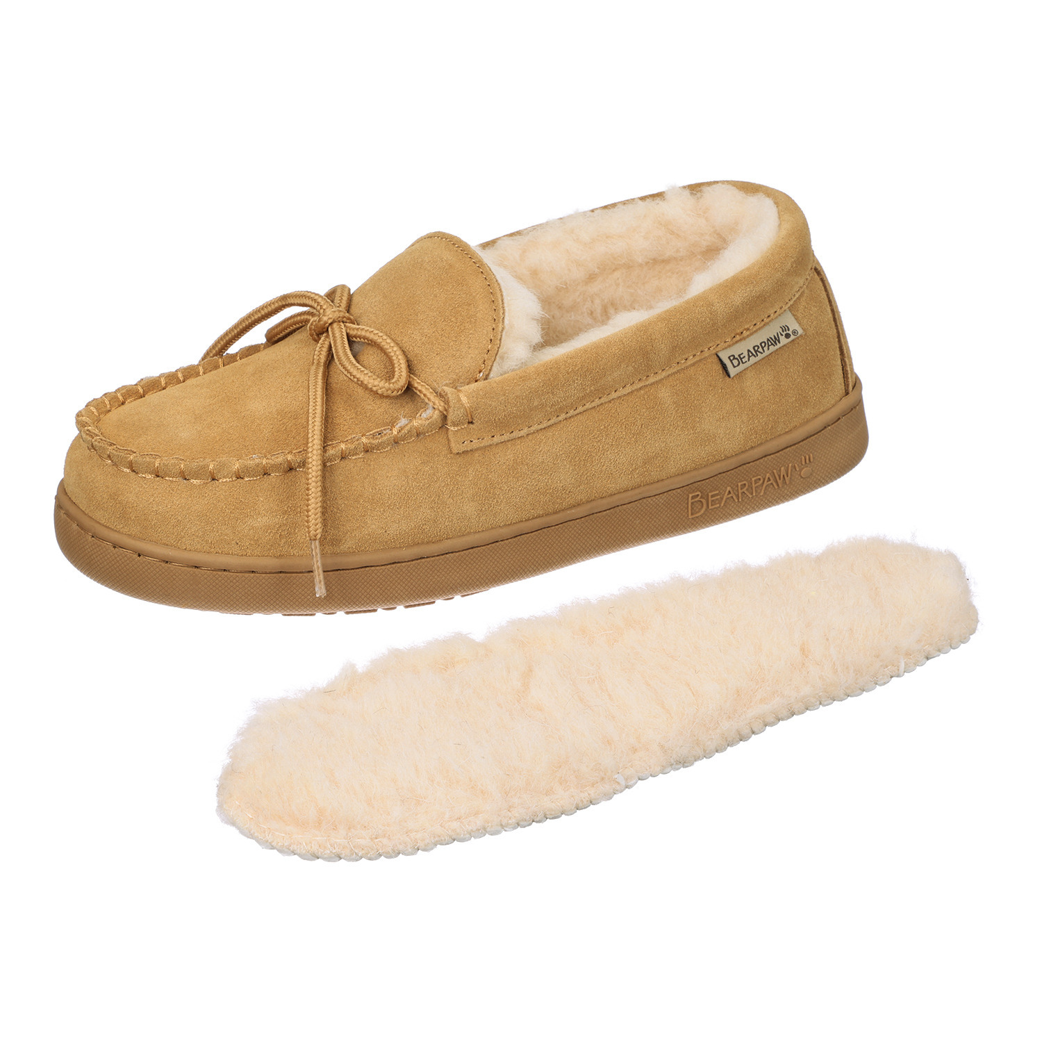 ベアパウ はっ水牛革スエード ムートン調シューズ “ベアパウキャロライン”