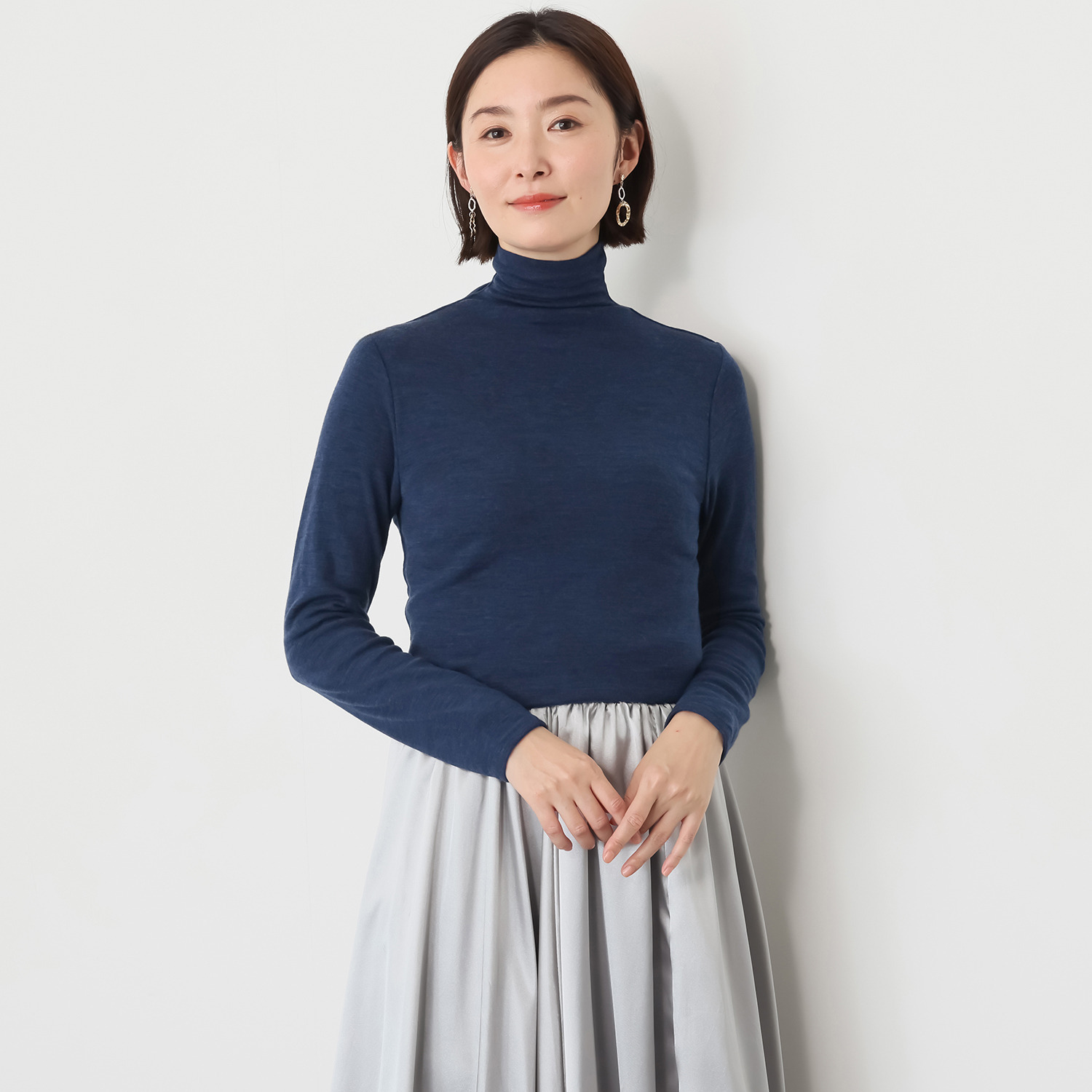 天使の綿シフォン お家で洗える！ ウールプラス プルオーバー