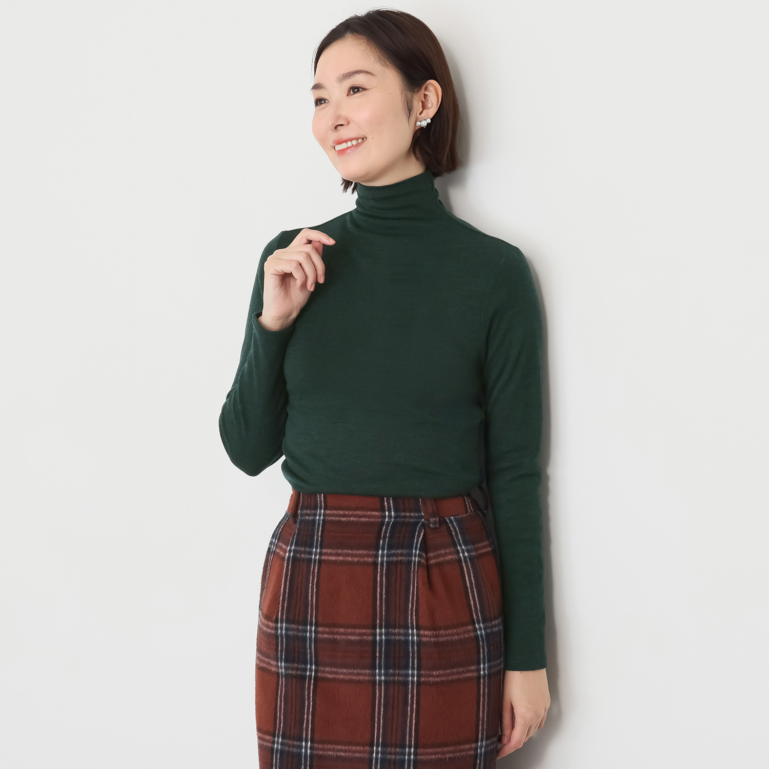 天使の綿シフォン お家で洗える！ ウールプラス プルオーバー