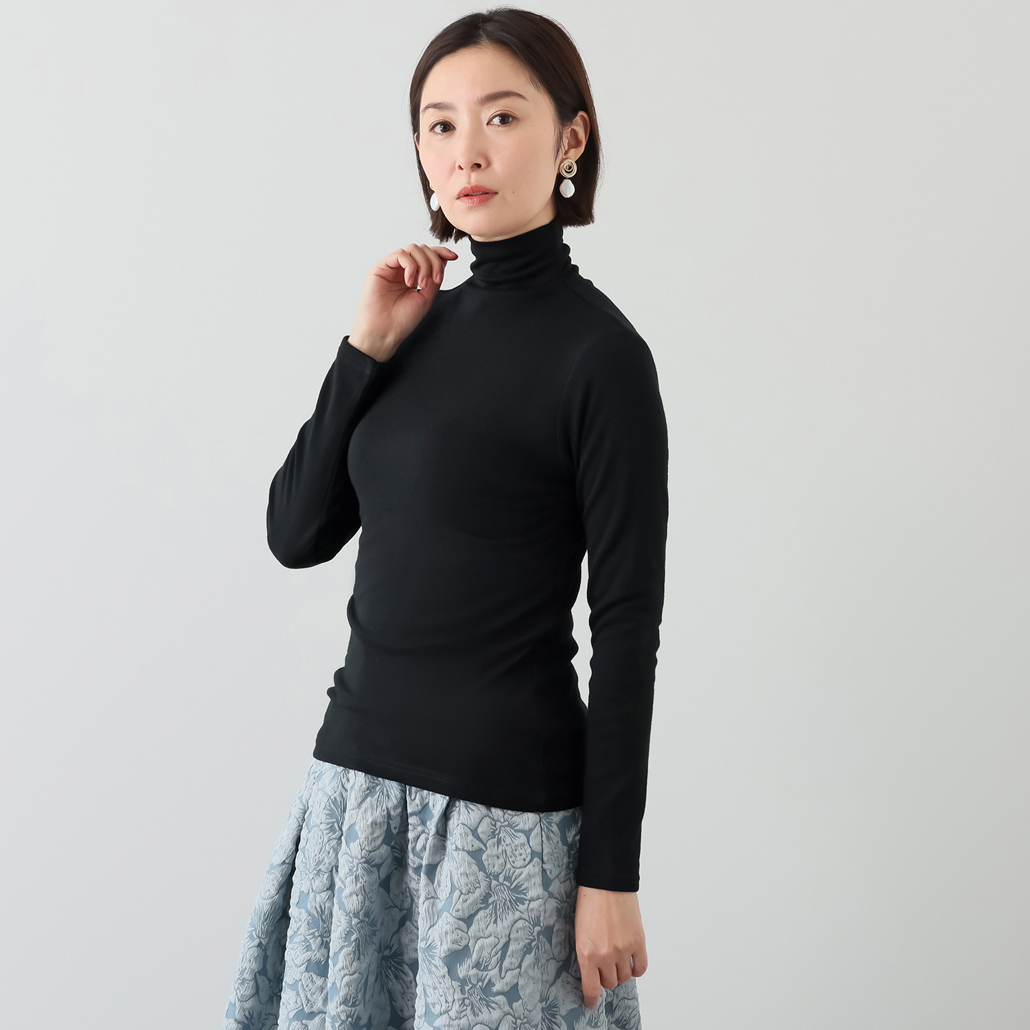 天使の綿シフォン お家で洗える！ ウールプラス プルオーバー