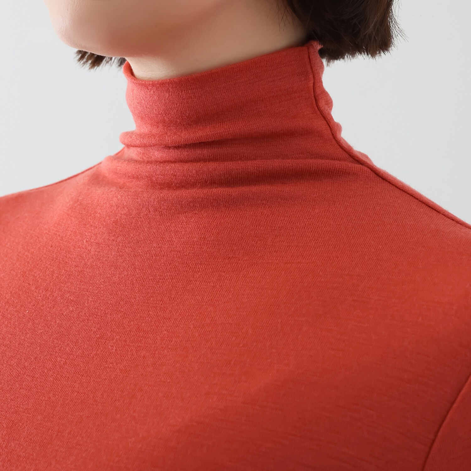 天使の綿シフォン お家で洗える！ ウールプラス プルオーバー