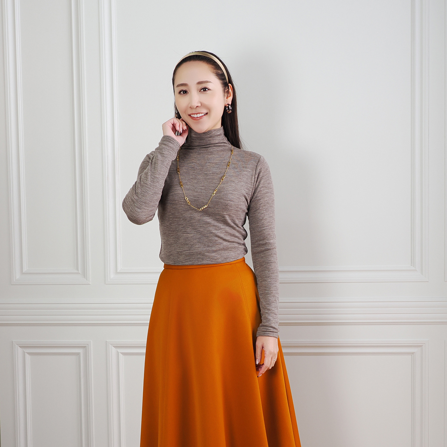 天使の綿シフォン お家で洗える！ ウールプラス プルオーバー