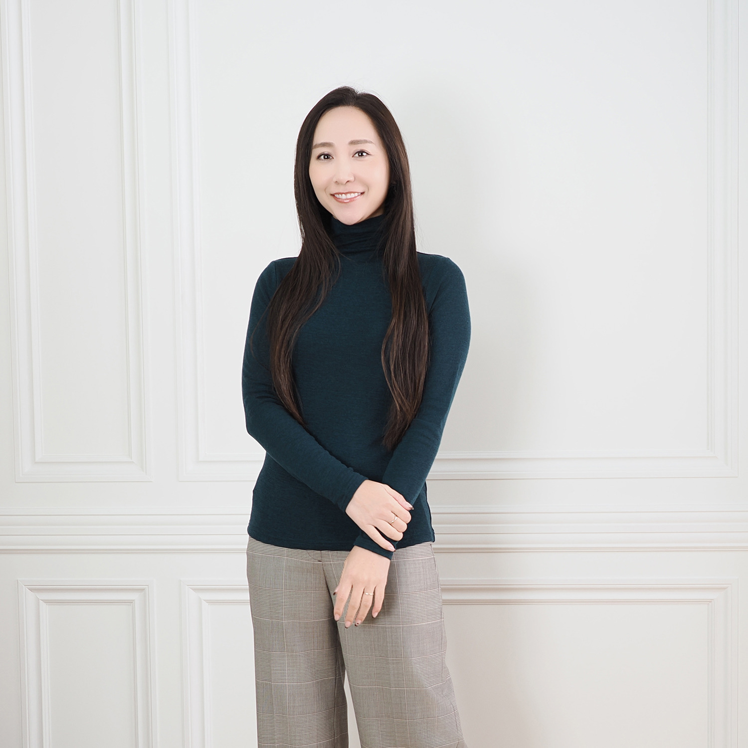 天使の綿シフォン お家で洗える！ ウールプラス プルオーバー