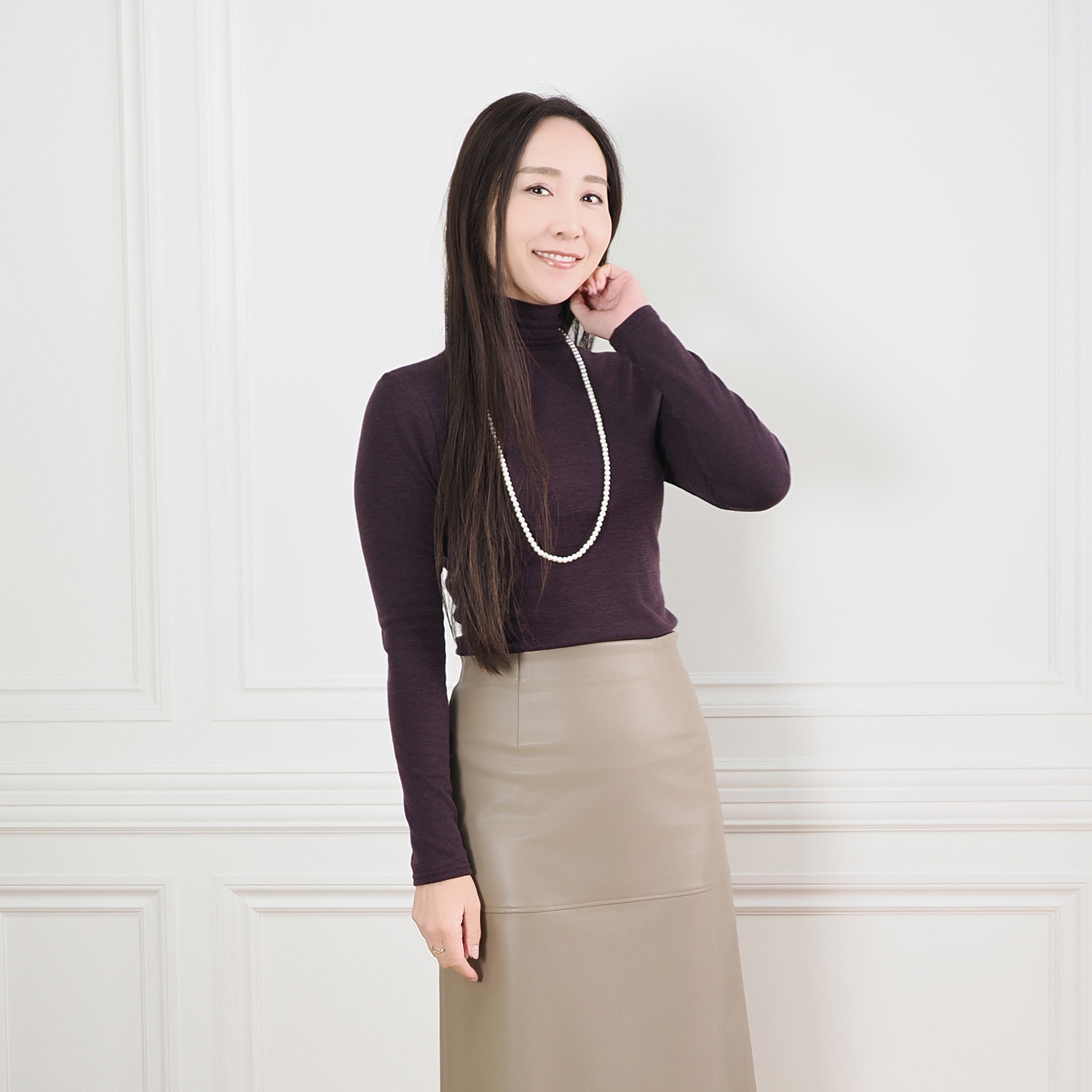 天使の綿シフォン お家で洗える！ ウールプラス プルオーバー