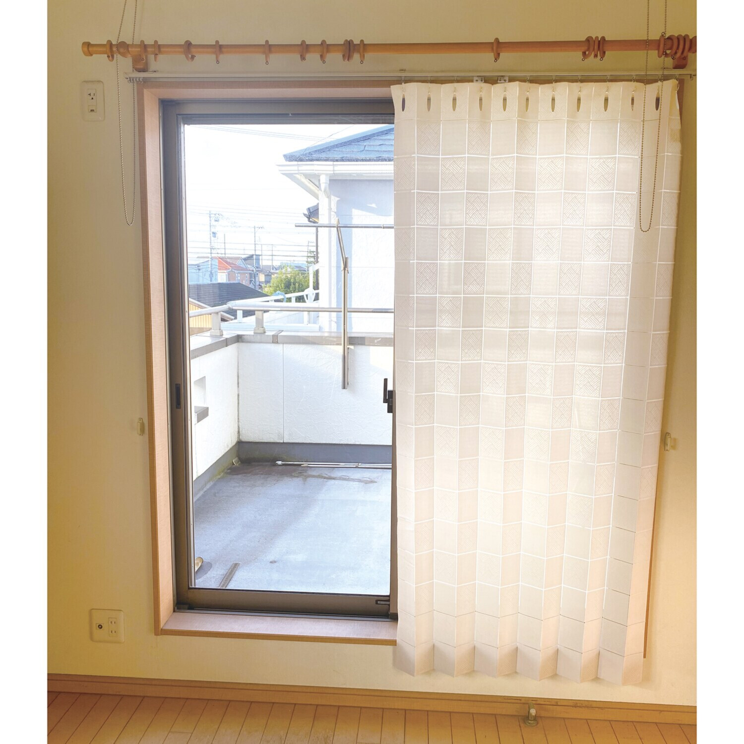 簡単設置 冷暖房の省エネ対策にも ハサミでカットできる 間仕切り断熱 アコーディオンのれん 同色２枚セット