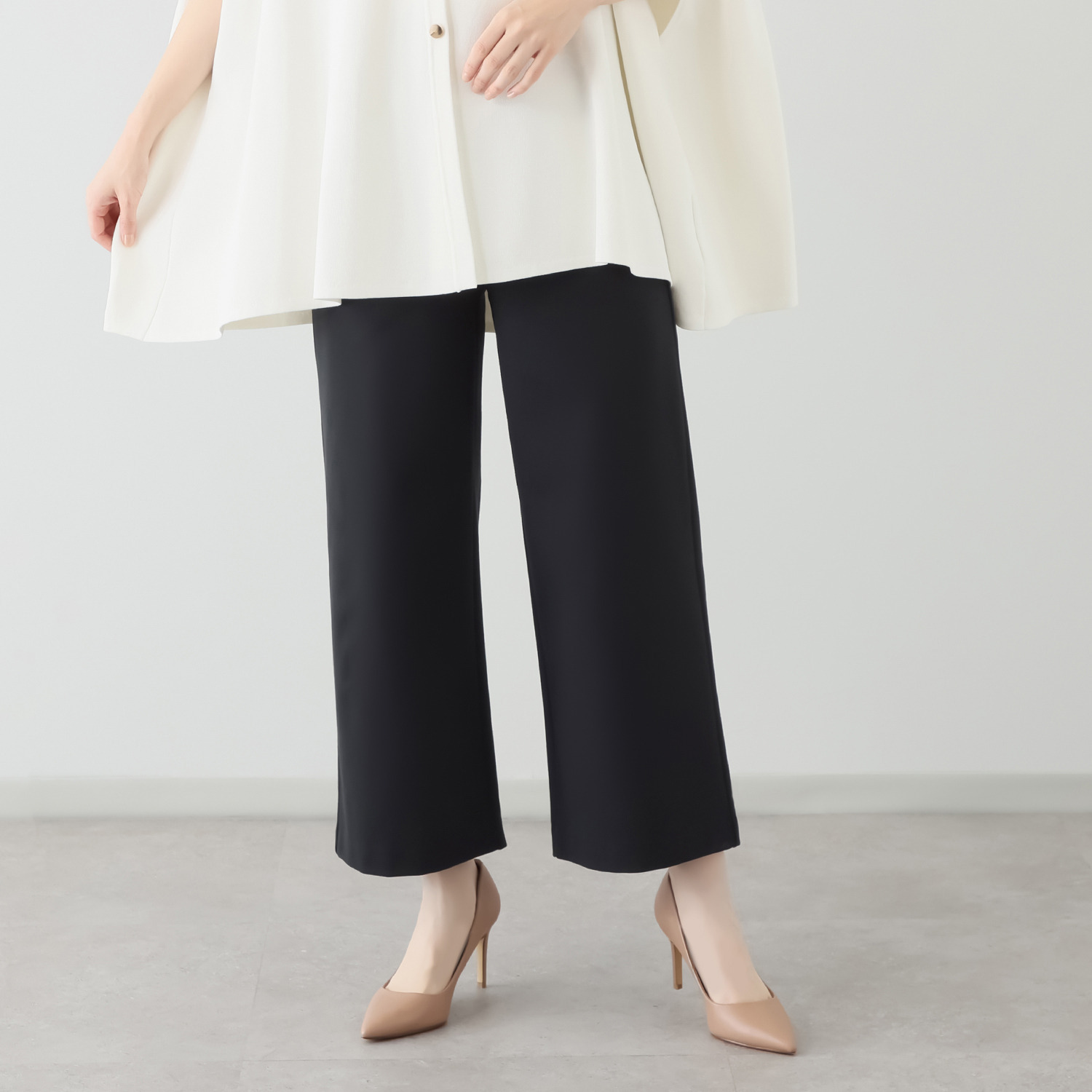 上質ごこち 吸湿発熱 プレミアム雅山（Ｒ） ワイドパンツ ＜股下６２ｃｍ＞