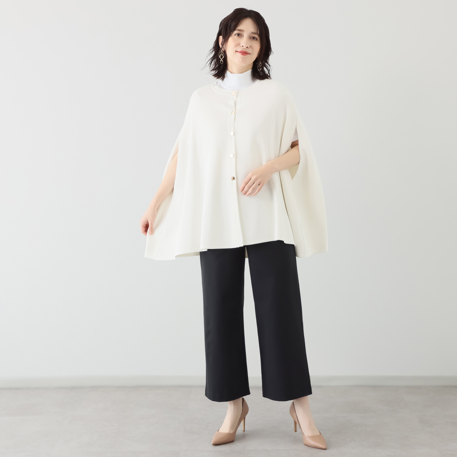 上質ごこち 吸湿発熱 プレミアム雅山（Ｒ） ワイドパンツ ＜股下６２ｃｍ＞