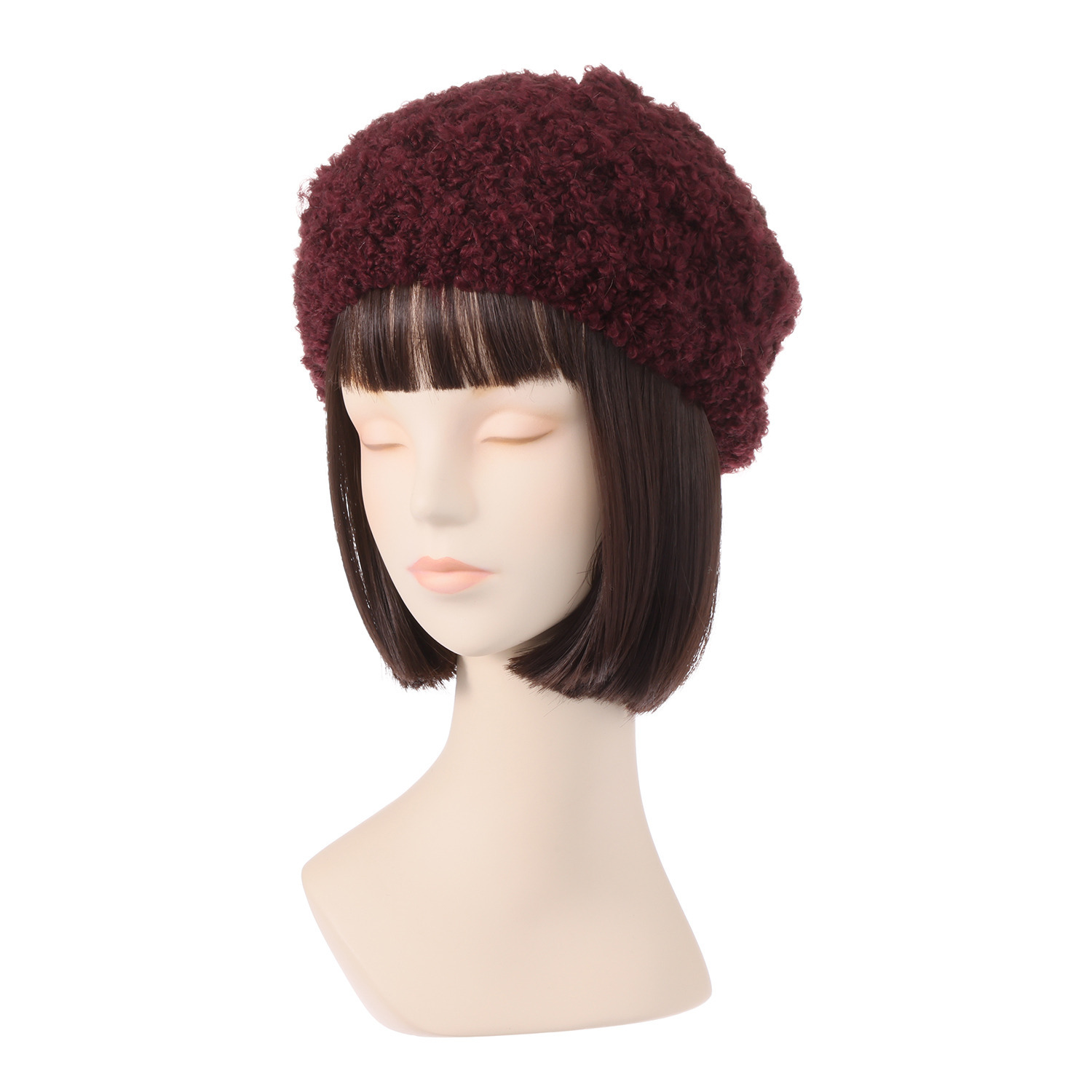 ジョナータ イタリア製 ブークレ ニットキャップ