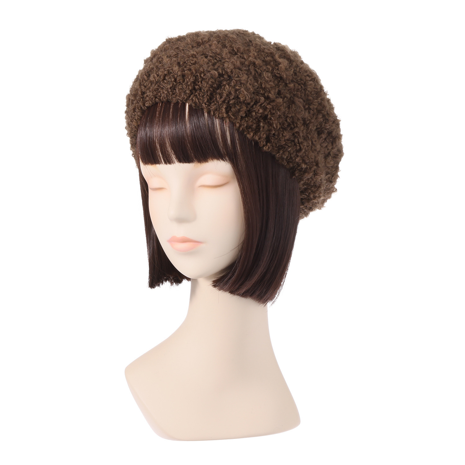 ジョナータ イタリア製 ブークレ ニットキャップ