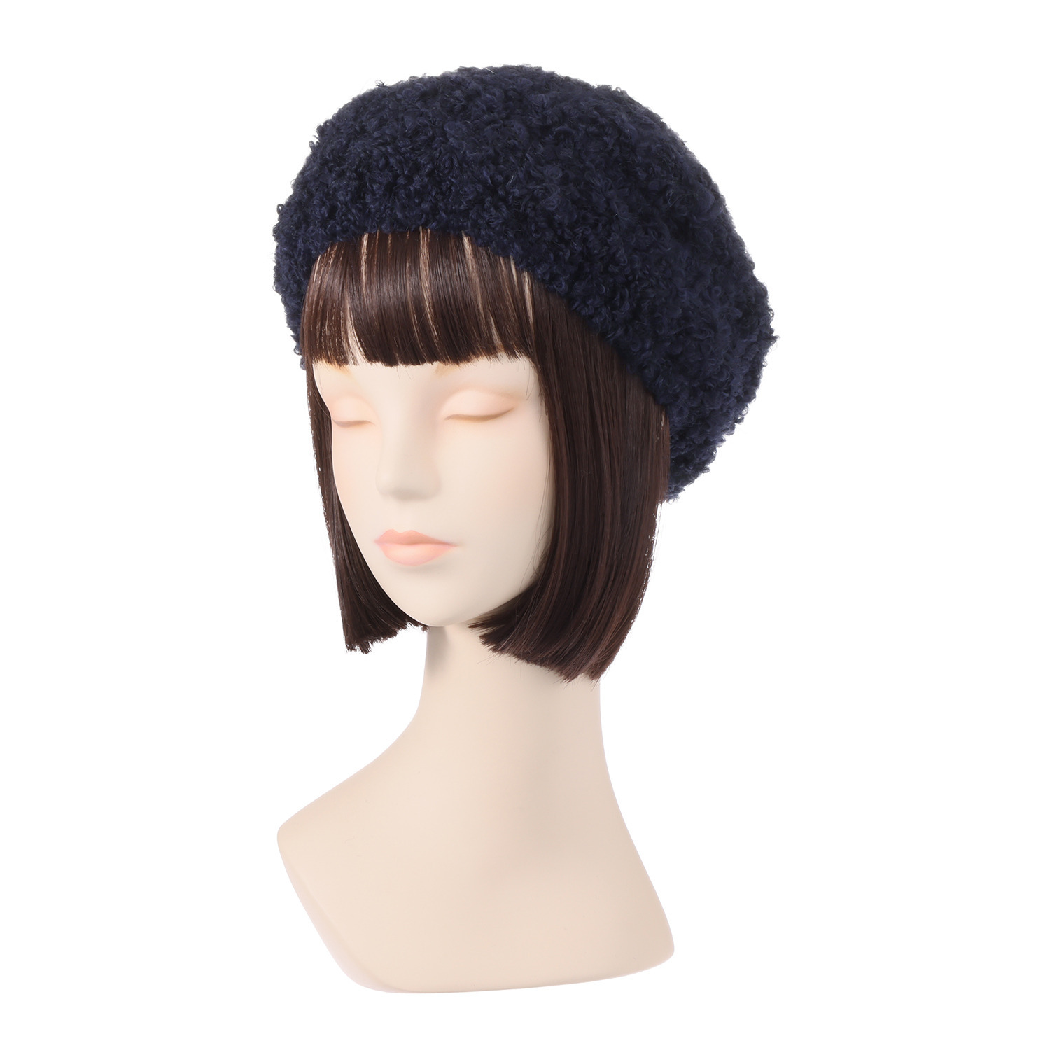 ジョナータ イタリア製 ブークレ ニットキャップ