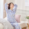 ｎｉｓｈｉｋａｗａ 軽くてフワフワタッチ 首元・お腹あったか ラグランスリーブパジャマ