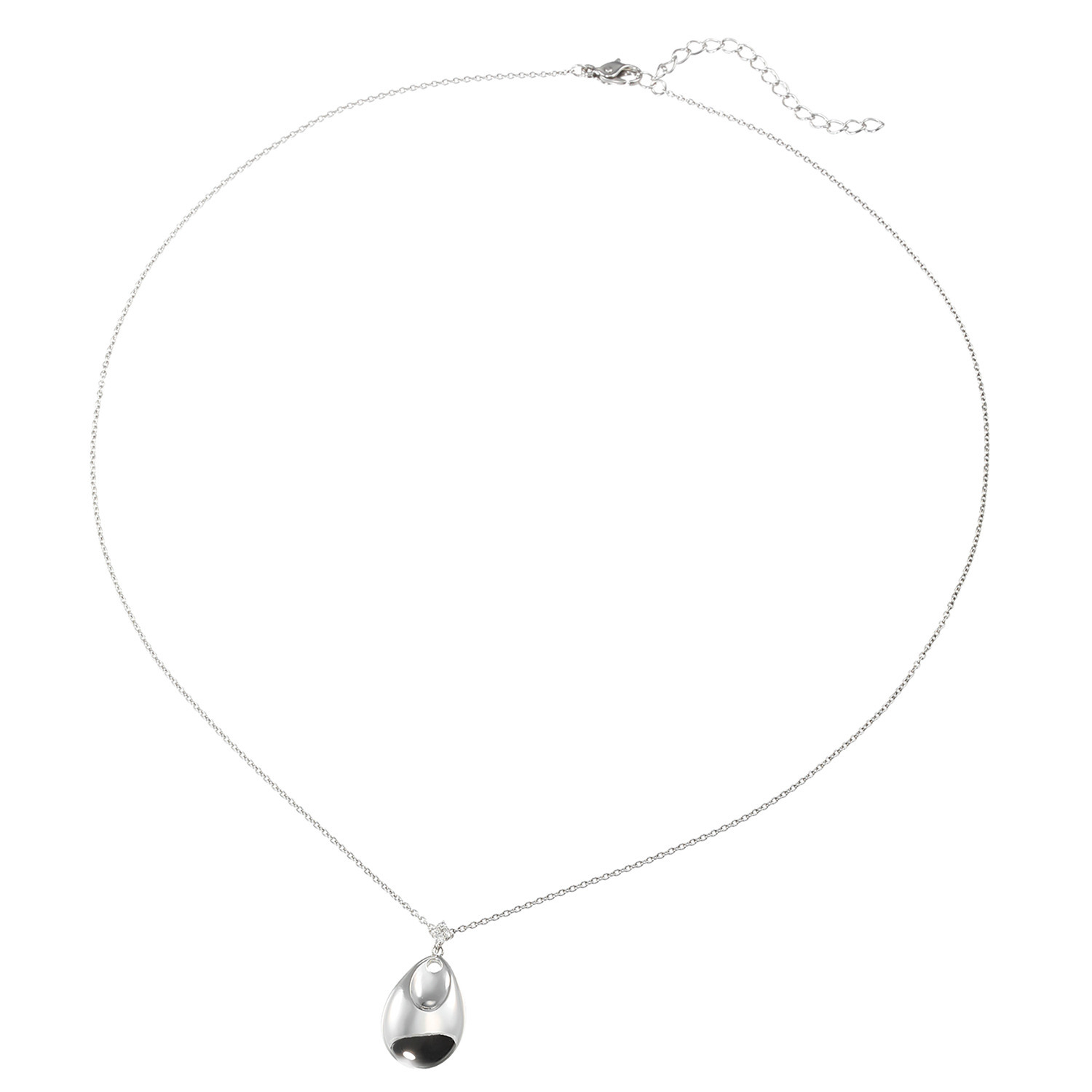 リノン サージカルステンレス ダイヤモンド ドロップペンダント