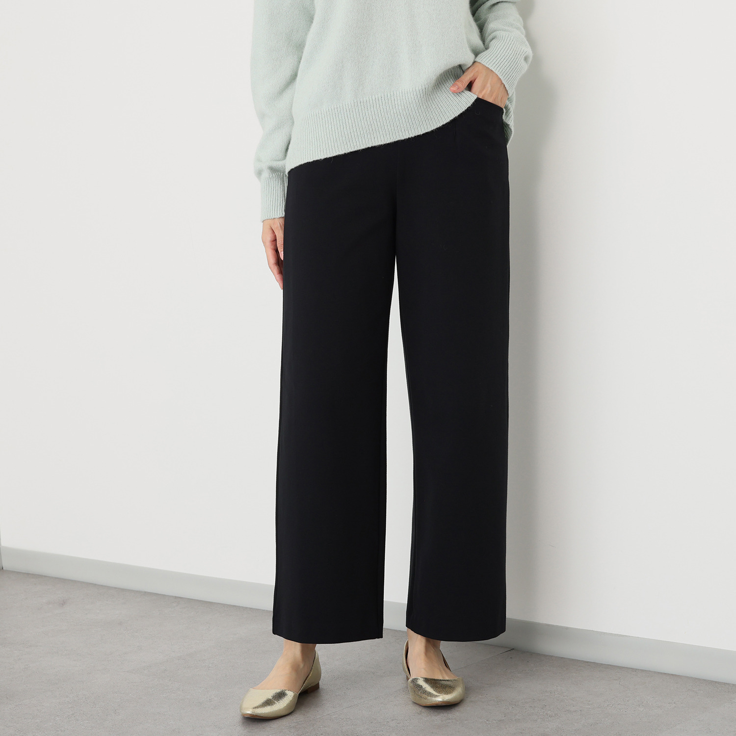 上質ごこち 吸湿発熱 プレミアム雅山（Ｒ） ワイドパンツ ＜股下７０ｃｍ＞