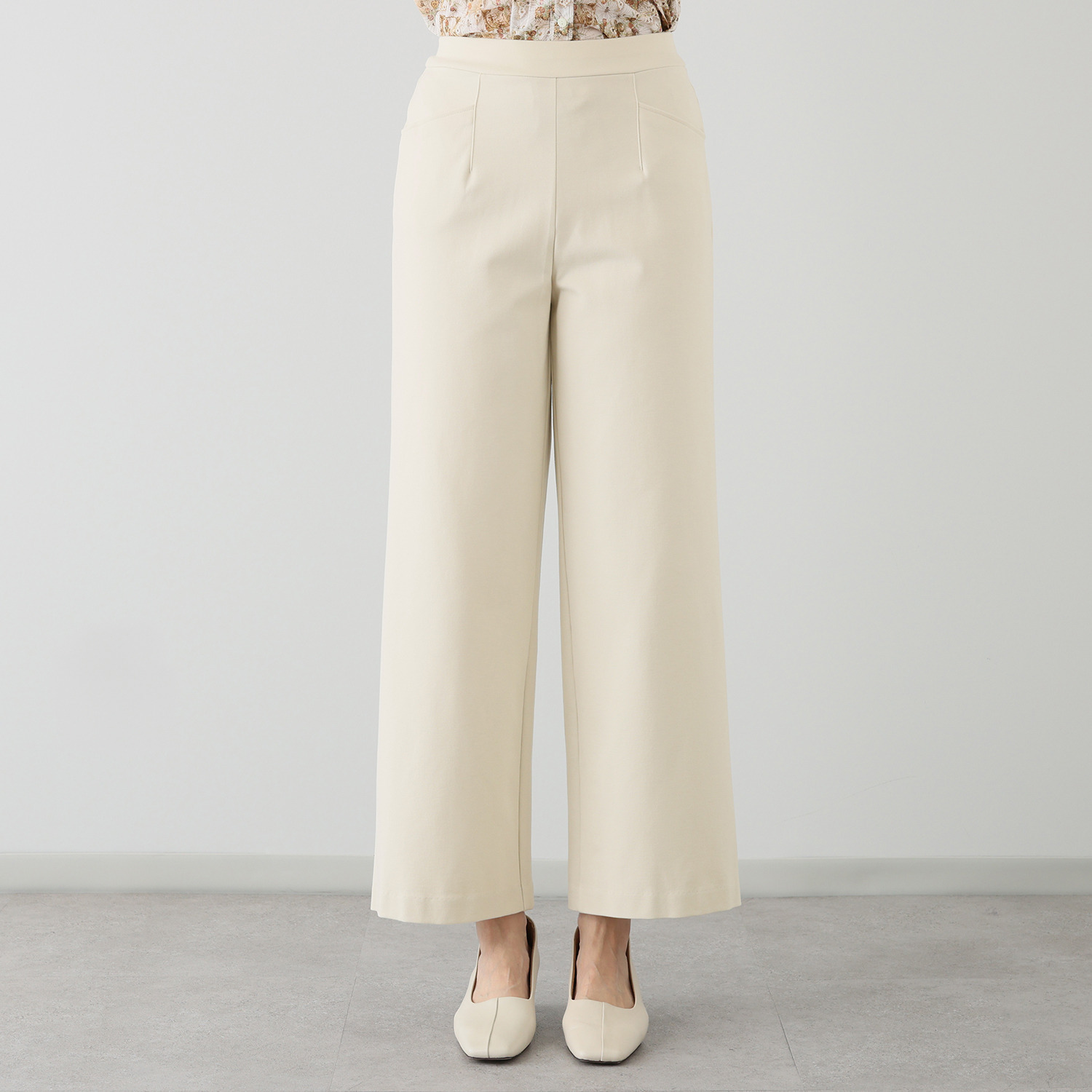 上質ごこち 吸湿発熱 プレミアム雅山（Ｒ） ワイドパンツ ＜股下７０ｃｍ＞