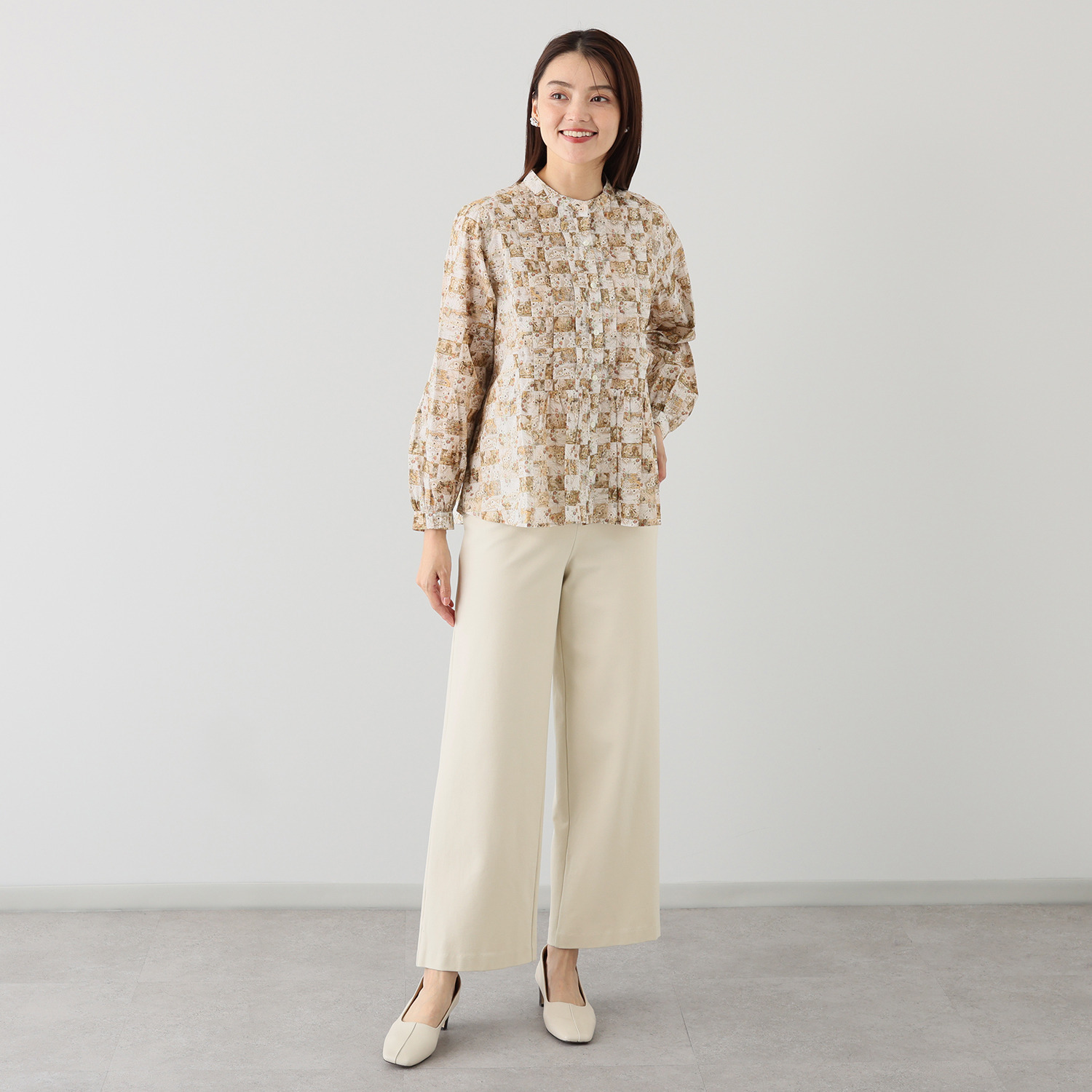 上質ごこち 吸湿発熱 プレミアム雅山（Ｒ） ワイドパンツ ＜股下７０ｃｍ＞