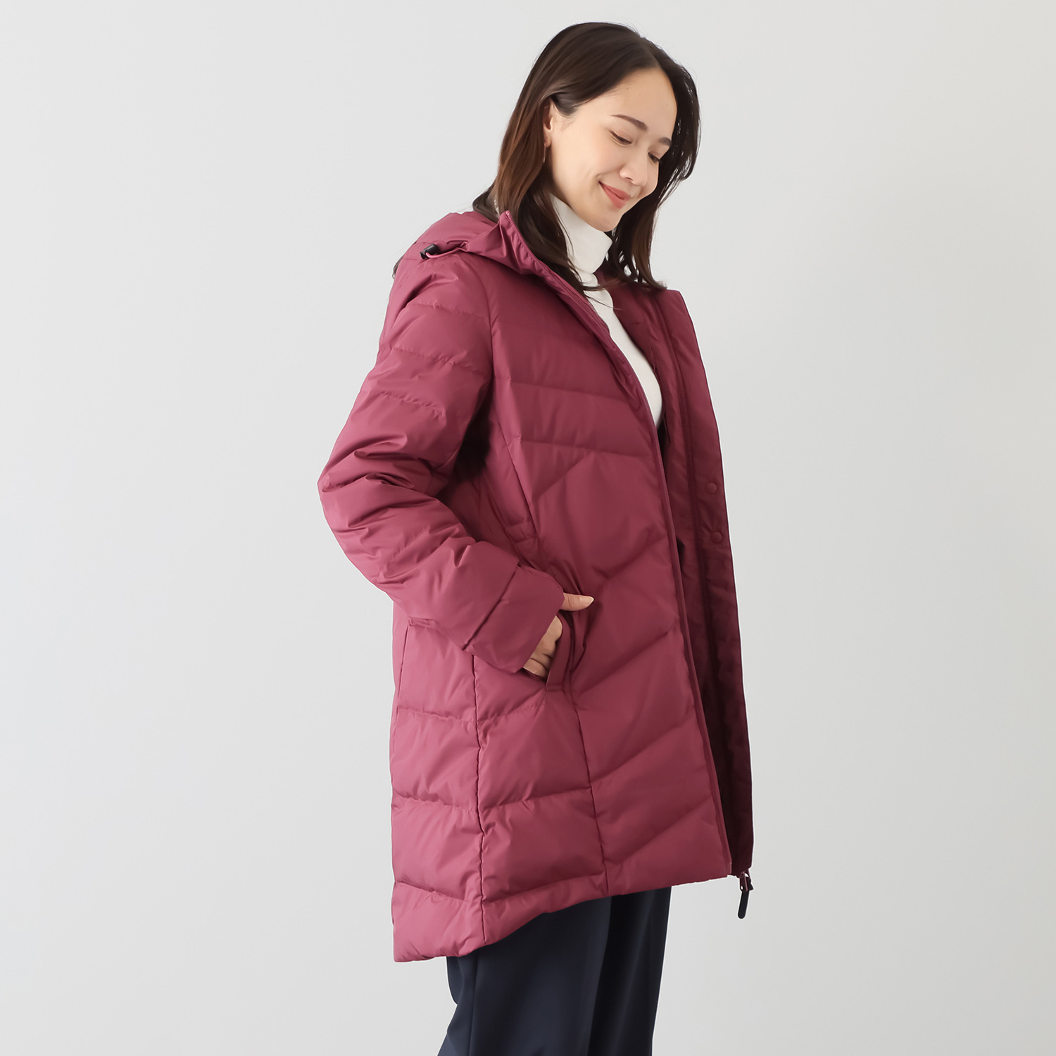 フィラ はっ水・防風 柔らかくしなやかな着心地 スペシャルダウンコート