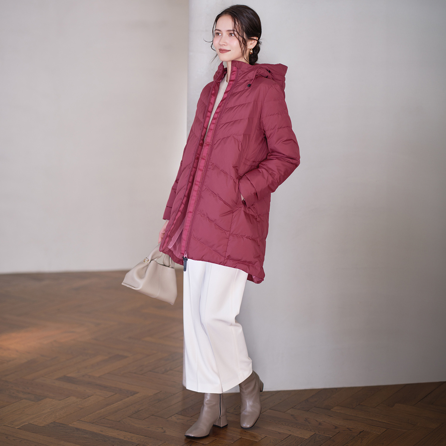 フィラ はっ水・防風 柔らかくしなやかな着心地 スペシャルダウンコート