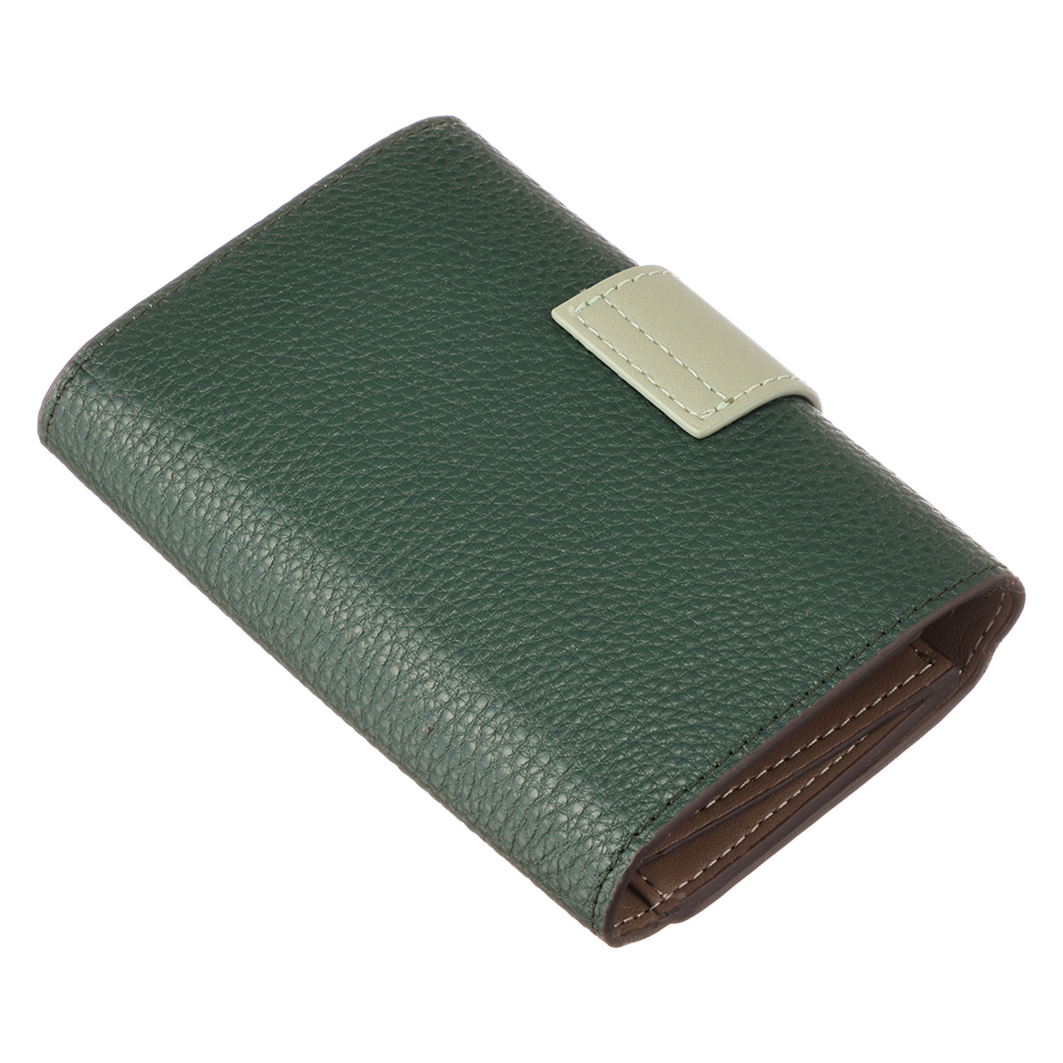 リズデイズ 牛革 ベルトデザイン じゃばら 二つ折り財布