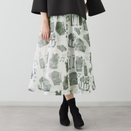 アットランティーヴァ アリア フレアースカート ＜プリント＞