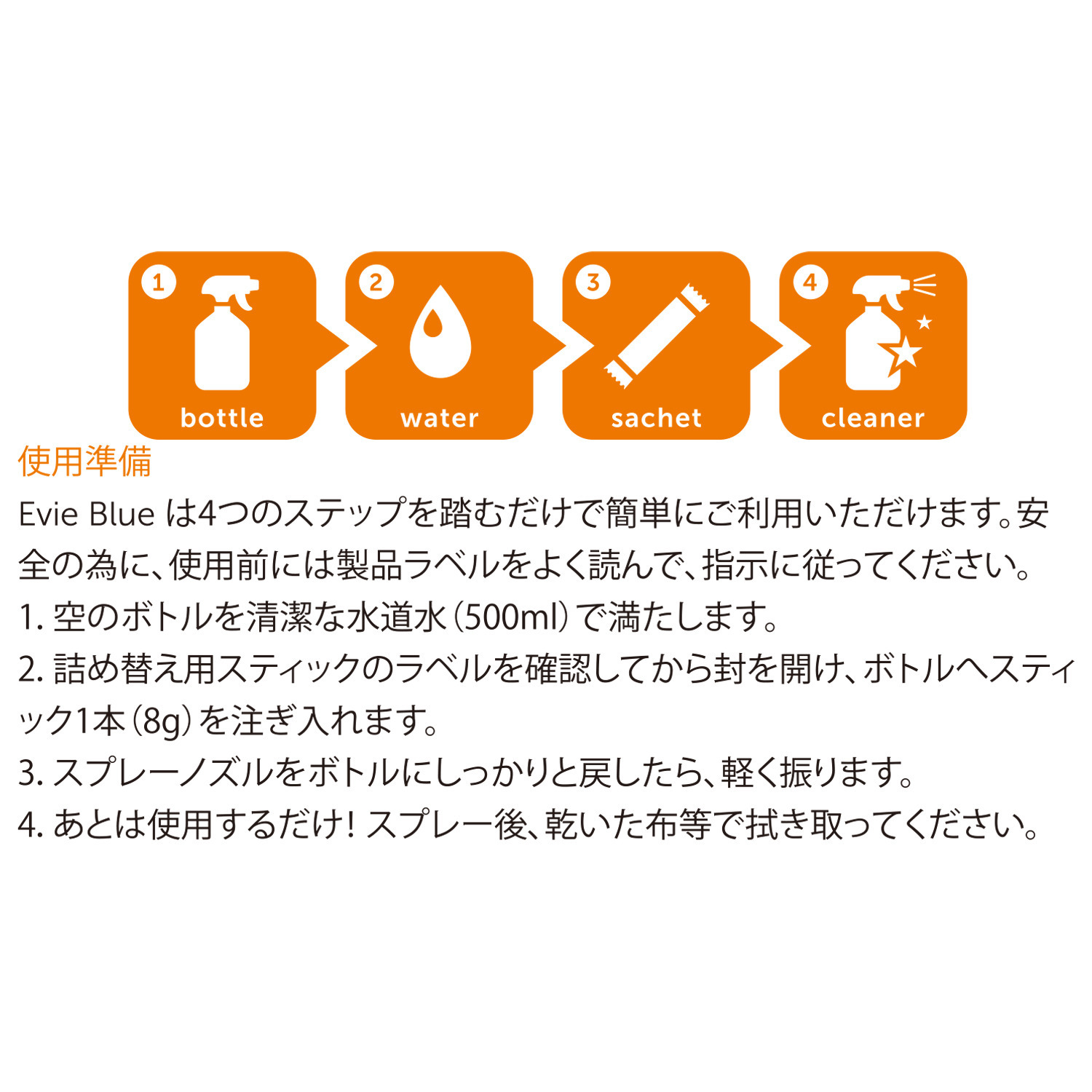 省スペース保管＆ プラスチックごみを削減！ 多目的クリーナー エヴィブルー