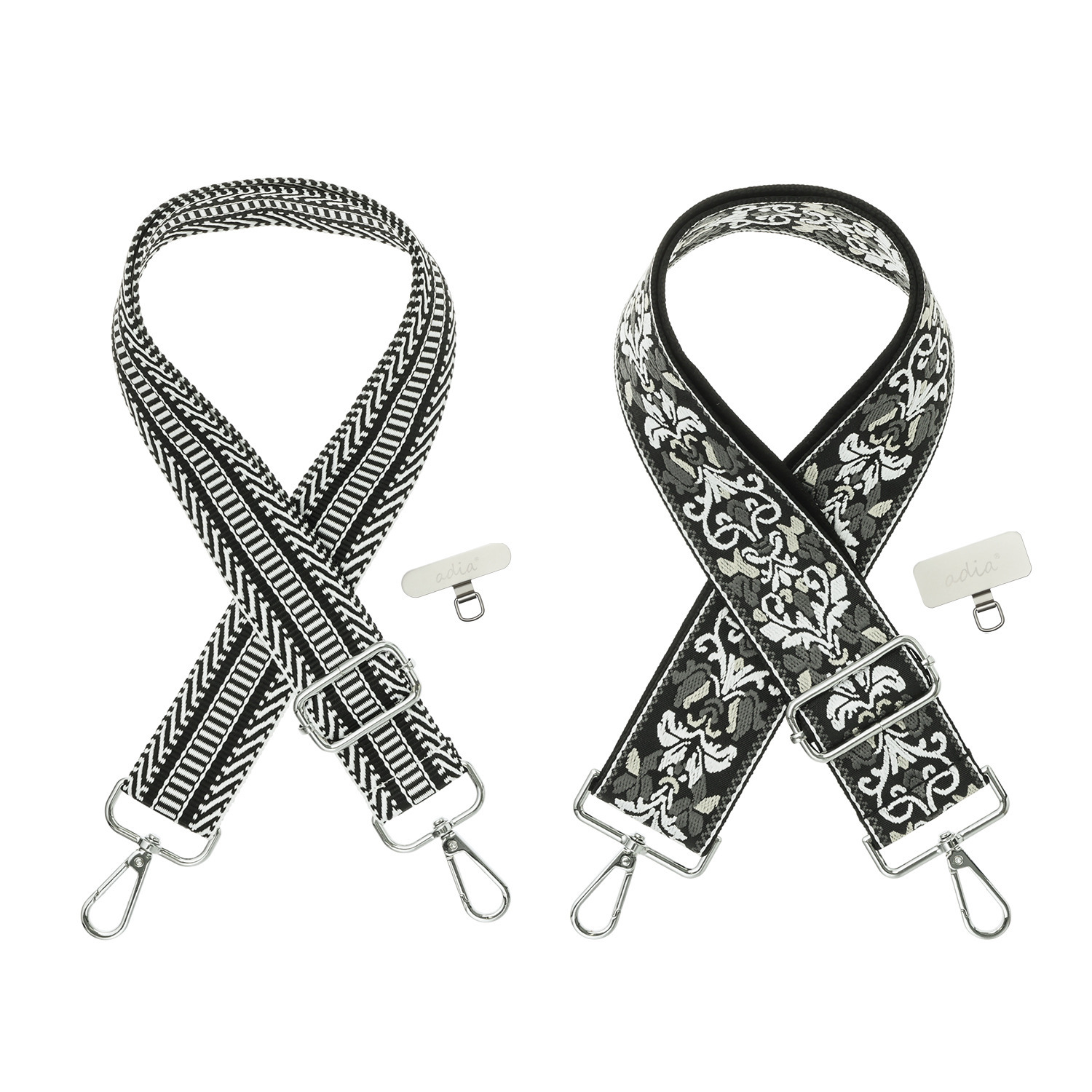 エイディア バッグやスマホが大変身！ マルチに使える ショルダーストラップ ２本セット