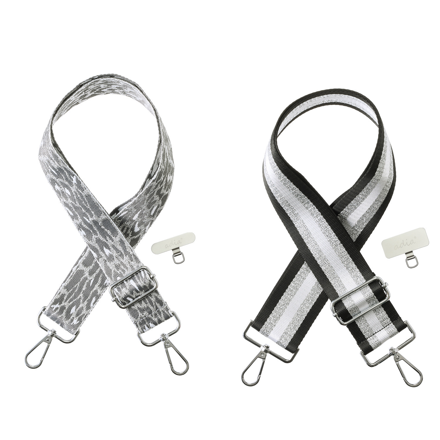 エイディア バッグやスマホが大変身！ マルチに使える ショルダーストラップ ２本セット