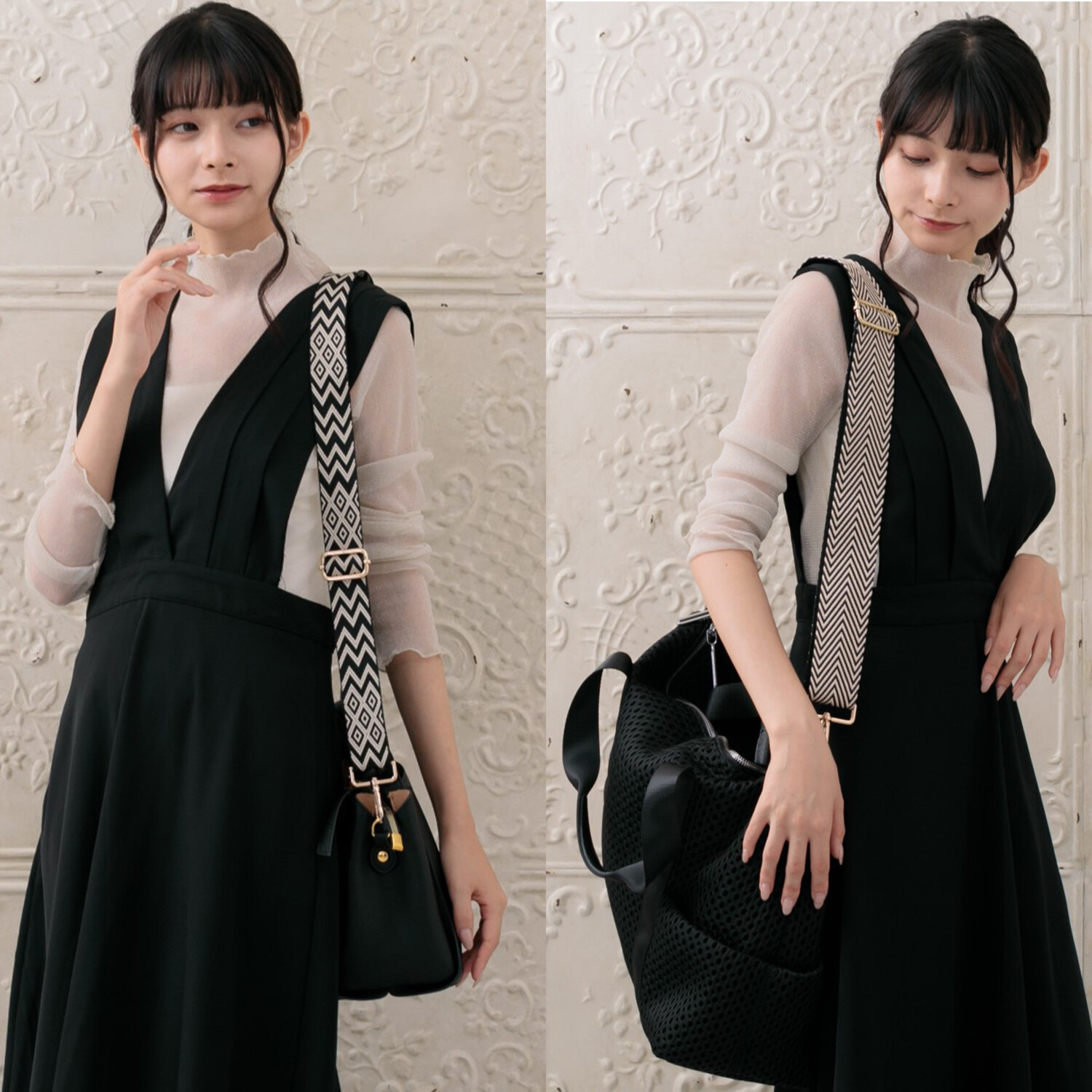 エイディア バッグやスマホが大変身！ マルチに使える ショルダーストラップ ２本セット