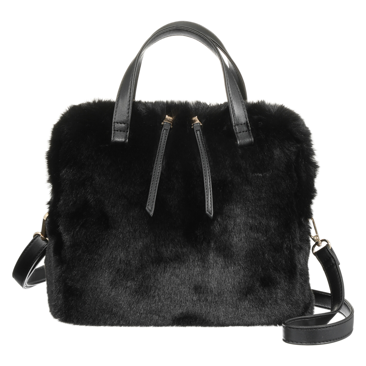 エイディア 毛並みふわふわ フェイクファー ２ウェイバッグ