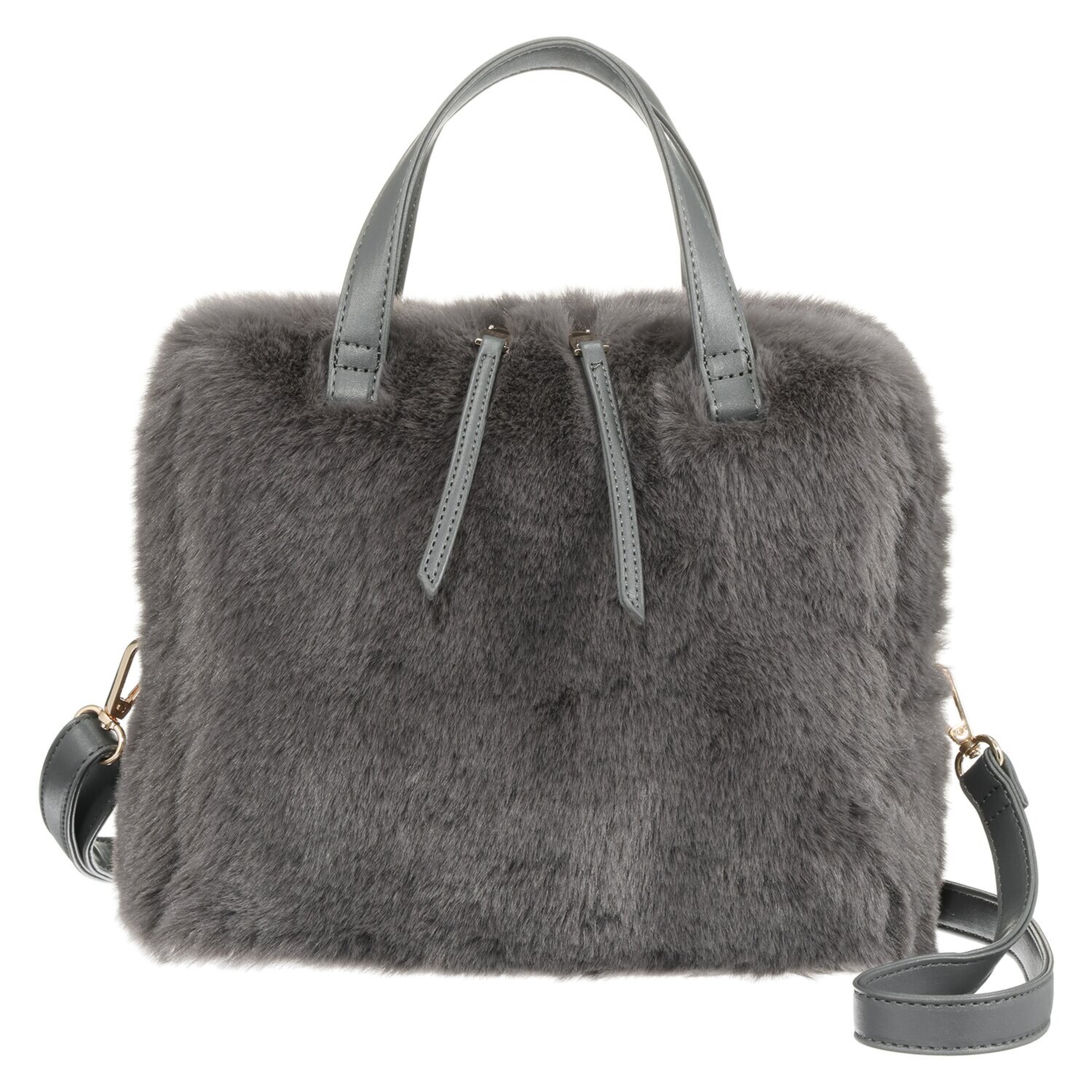 エイディア 毛並みふわふわ フェイクファー ２ウェイバッグ