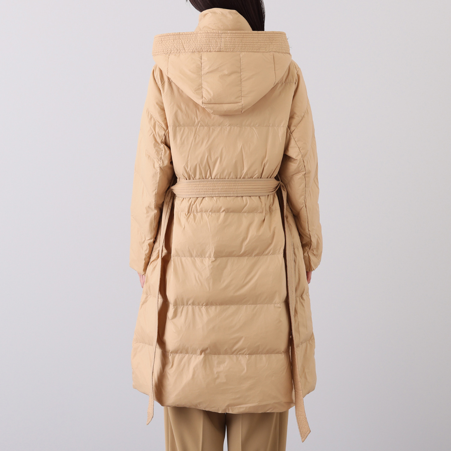 スタイルフライ はっ水 Ａラインシルエット ロングダウンコート