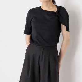 プリモヴァローレ コットン アシンメトリースリーブ Ｔシャツ