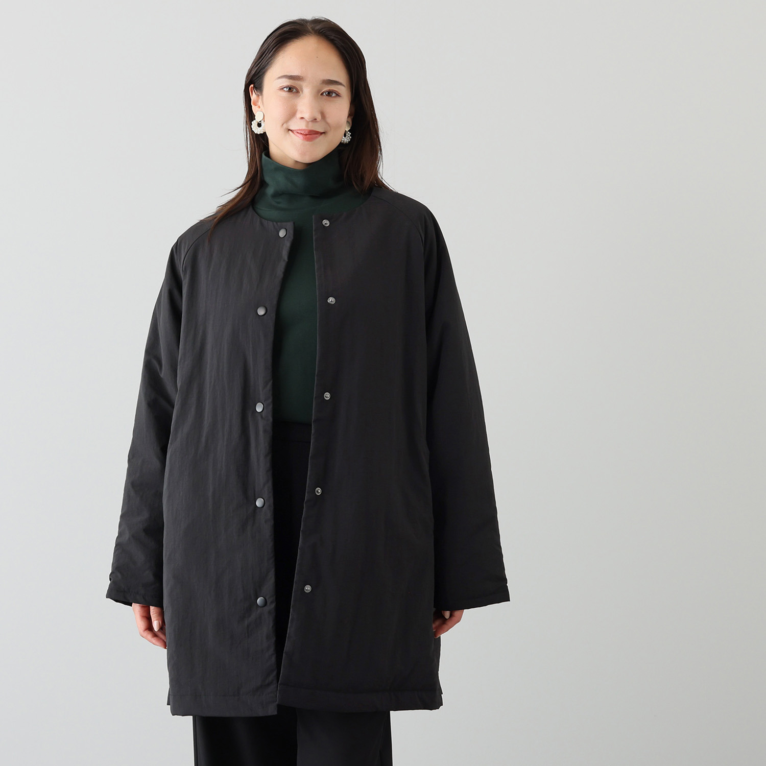 スタイル・ラヴィー 中綿入り ライトロングコート