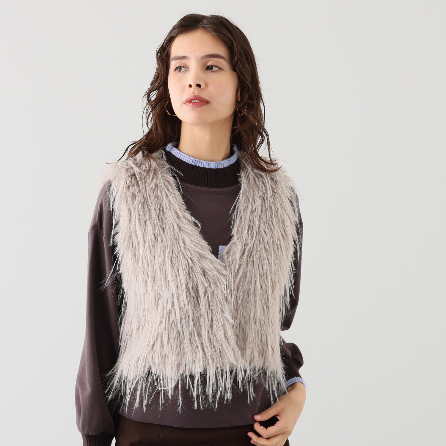 スタイル・ラヴィー ショート エコファーベスト