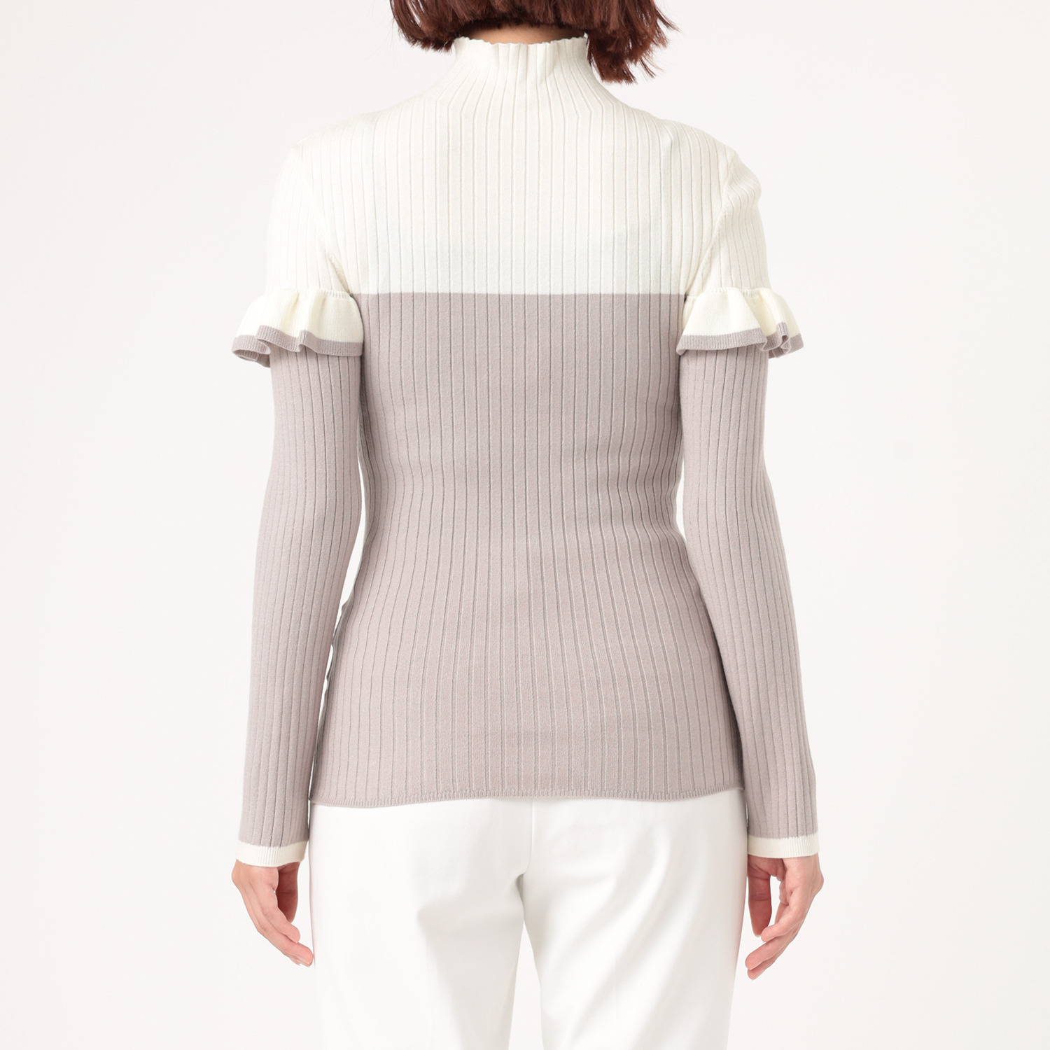 スタイル・ラヴィー 吸湿発熱 ハイネック ニットプルオーバー