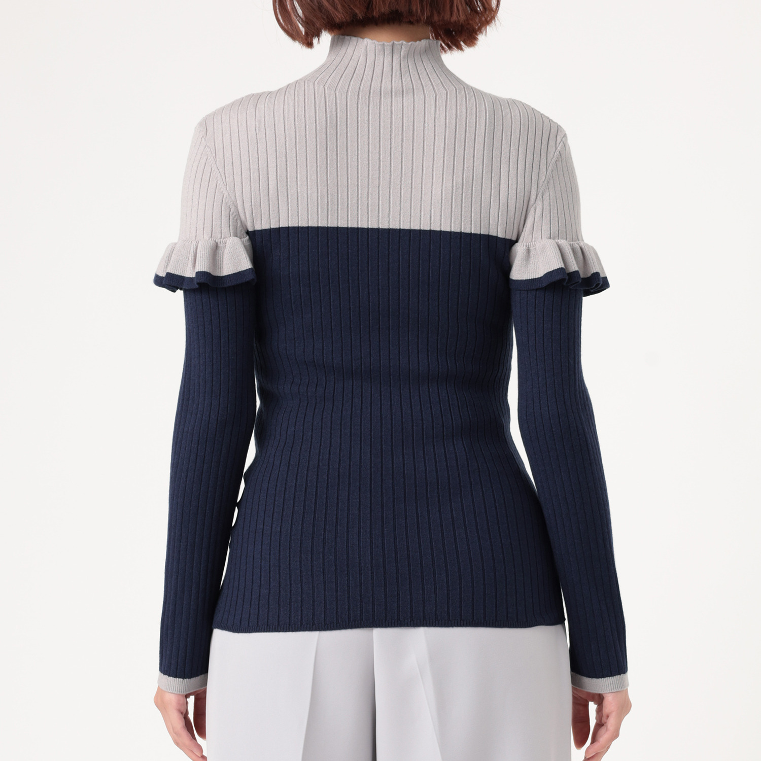 スタイル・ラヴィー 吸湿発熱 ハイネック ニットプルオーバー