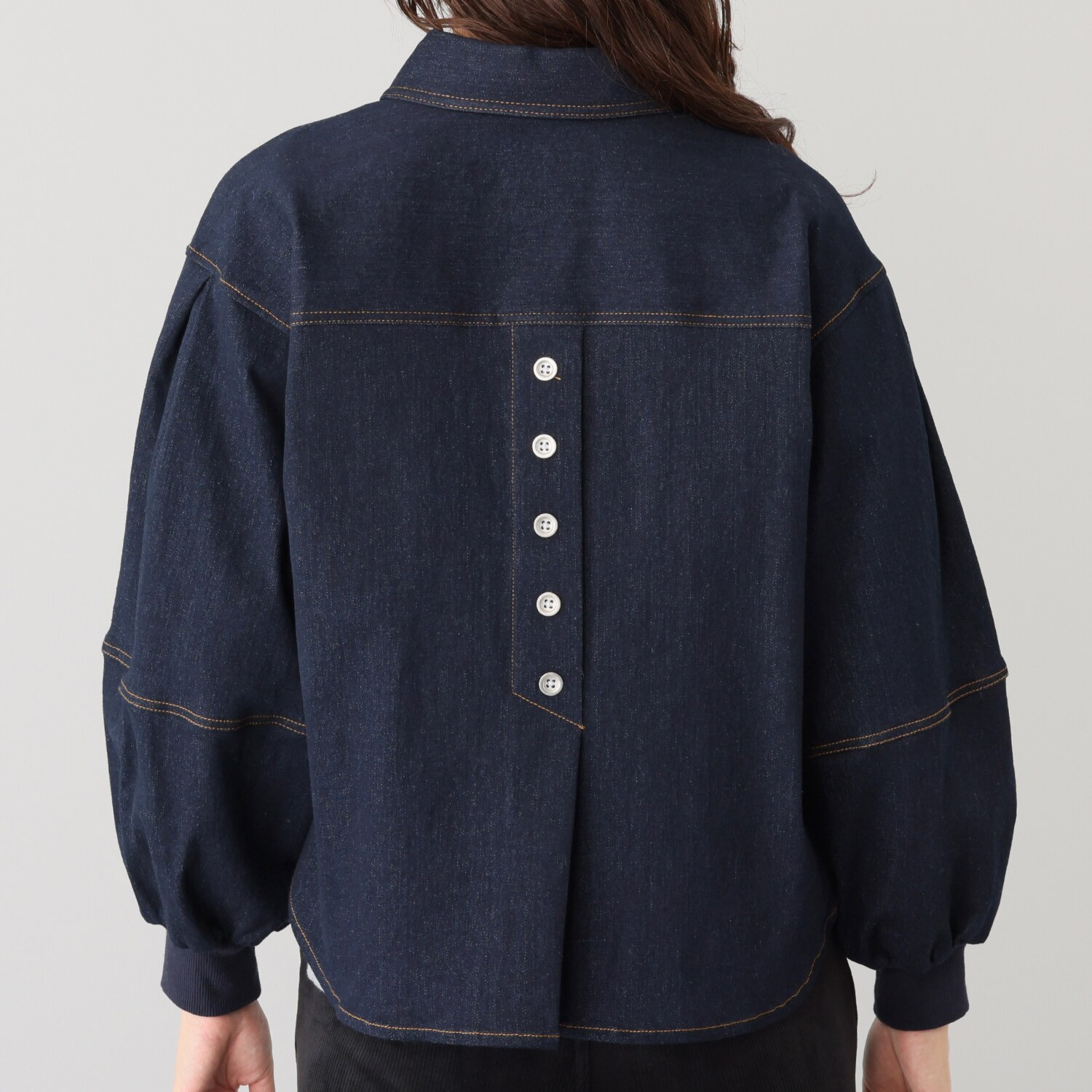 スタイル・ラヴィー 袖コンシャス デニムジャケット